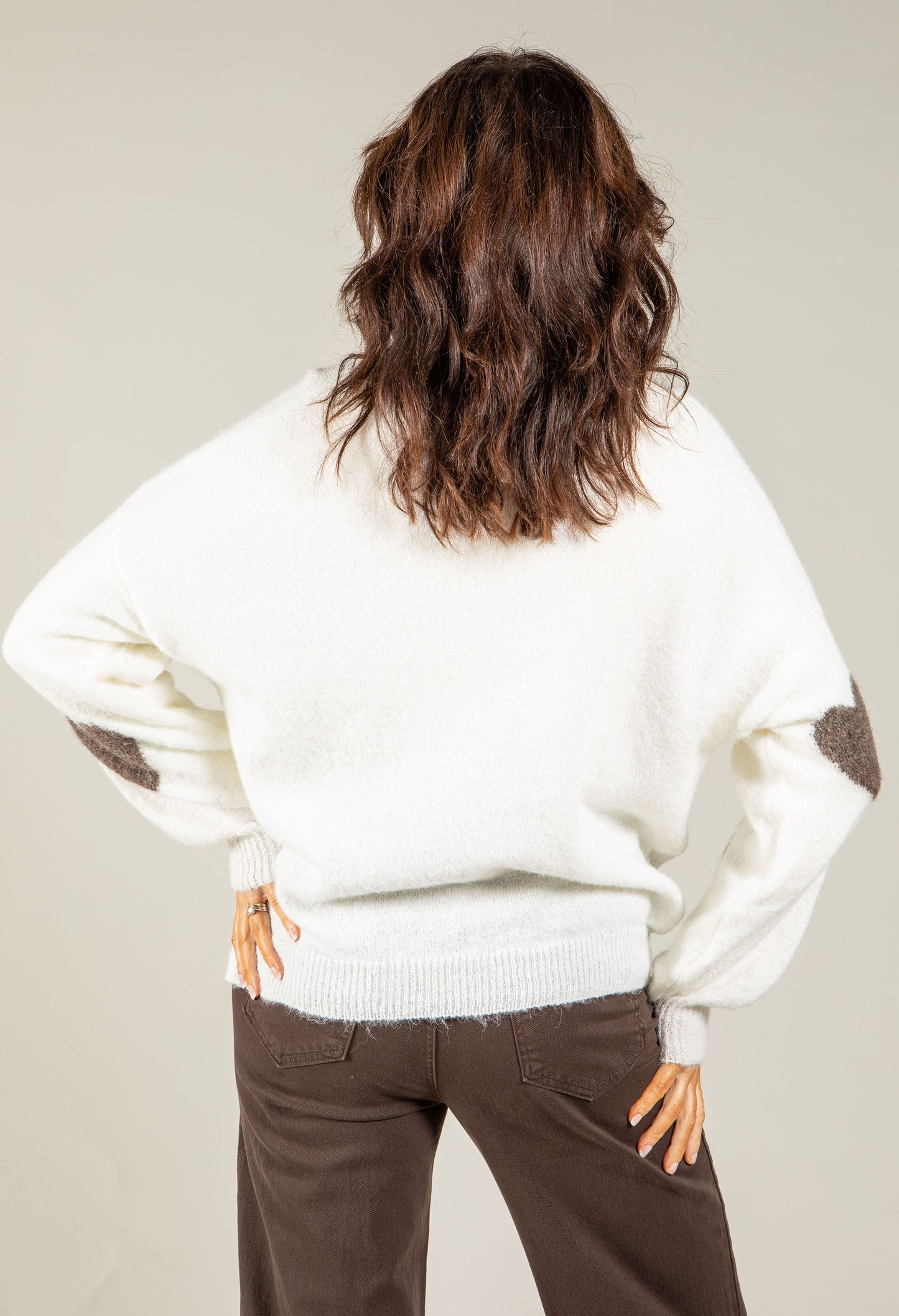 Love Heart Fluffy Knit Jumper