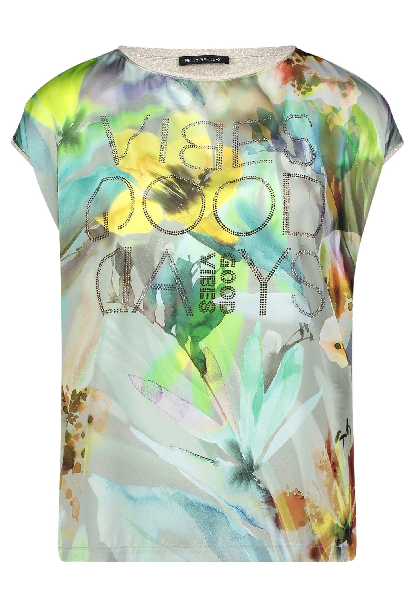 Good Vibes Satin Look Top