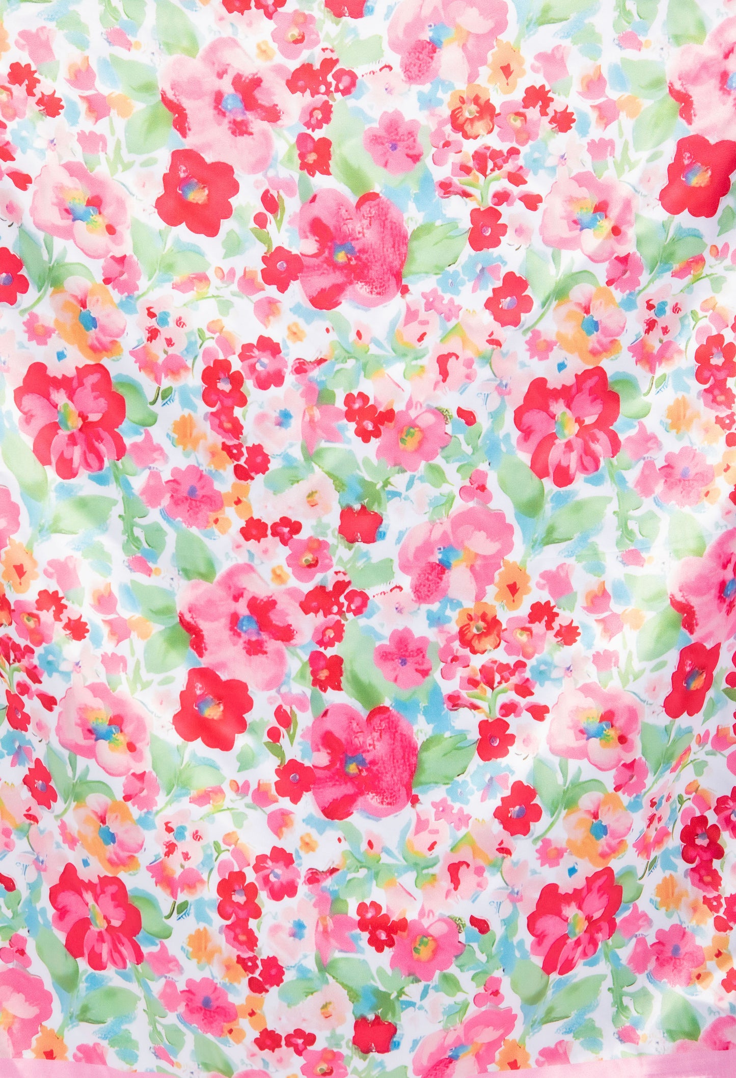 Floral Print Satin Touch Scarf