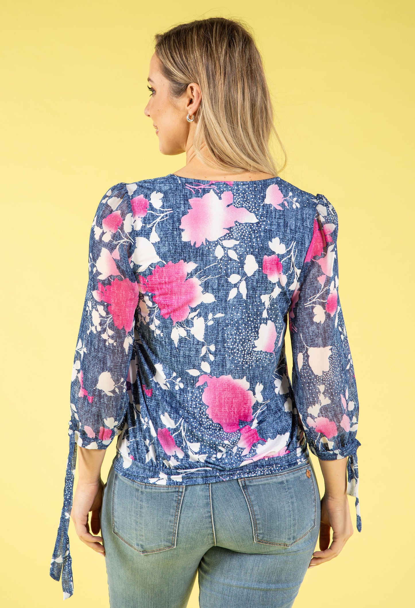 Cherry Blossom Print Blouse