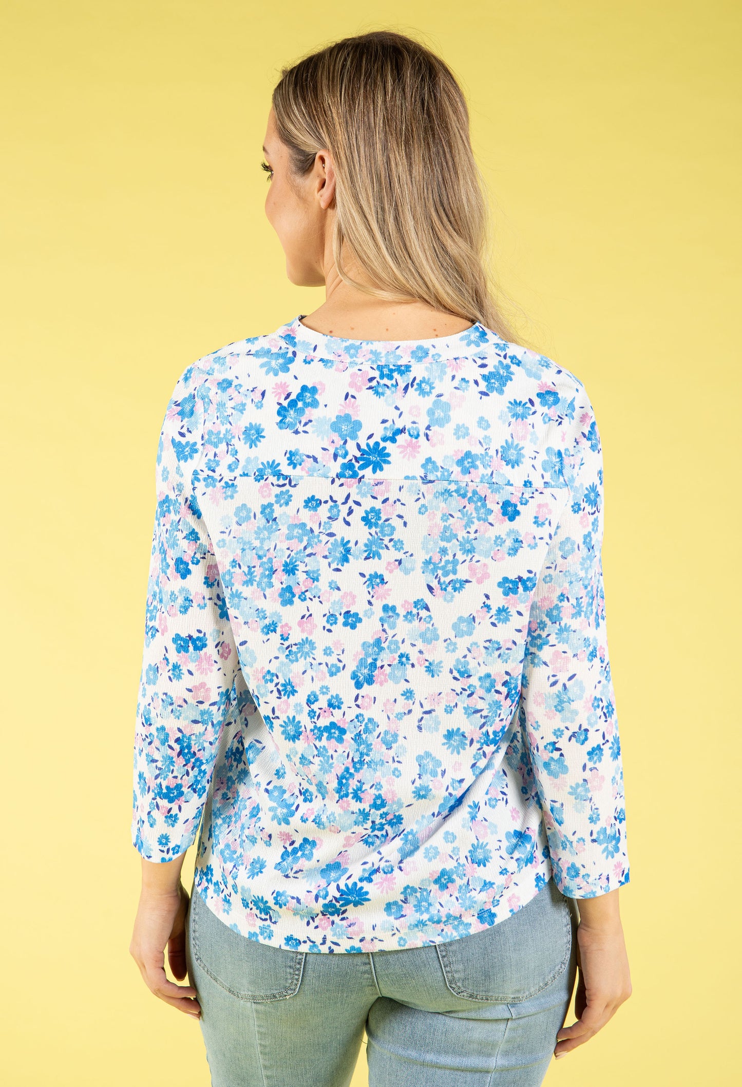 Floral Print V-Neck Top