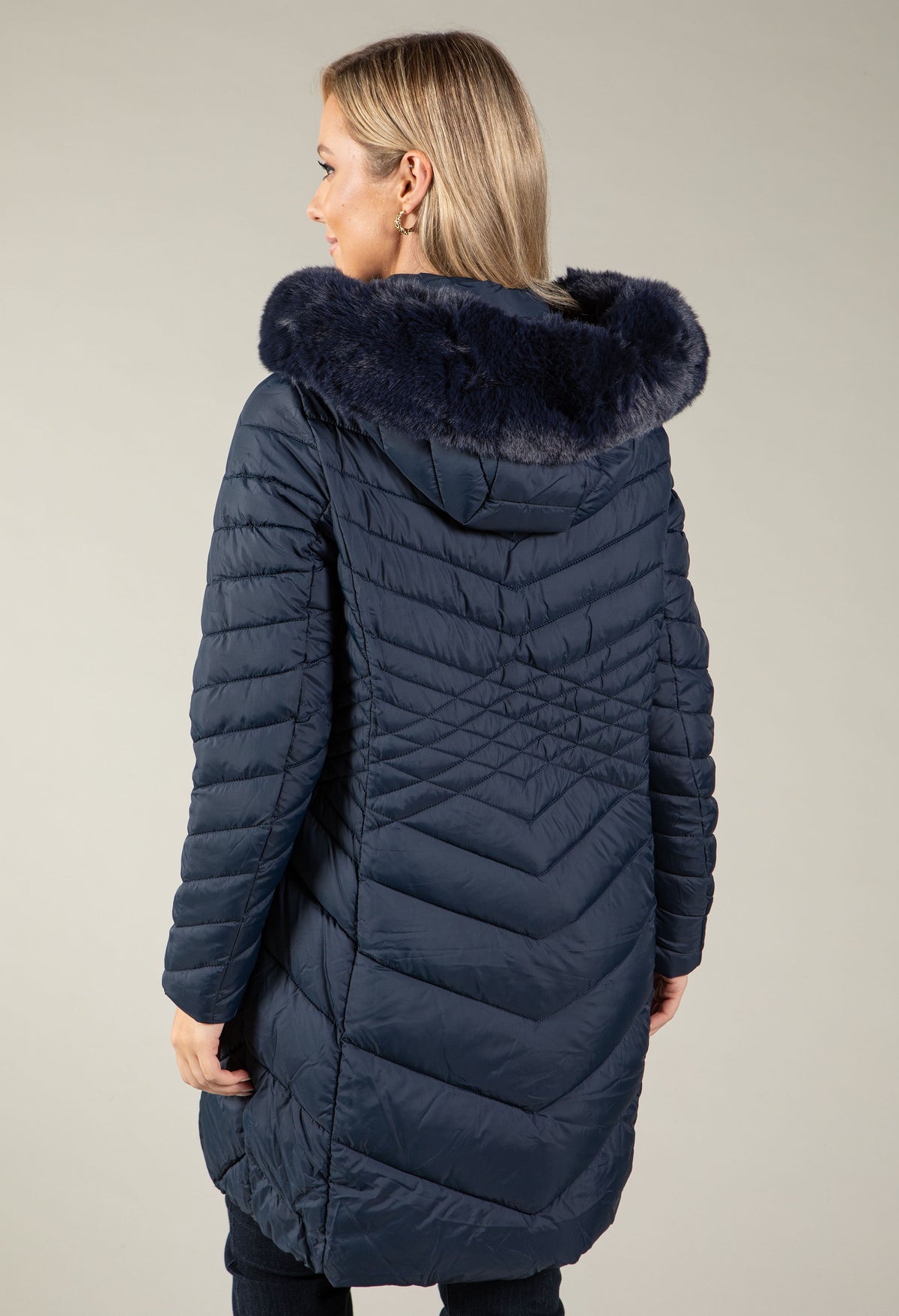 Hooded Quilted Coat, view 17 – Pamela Scott