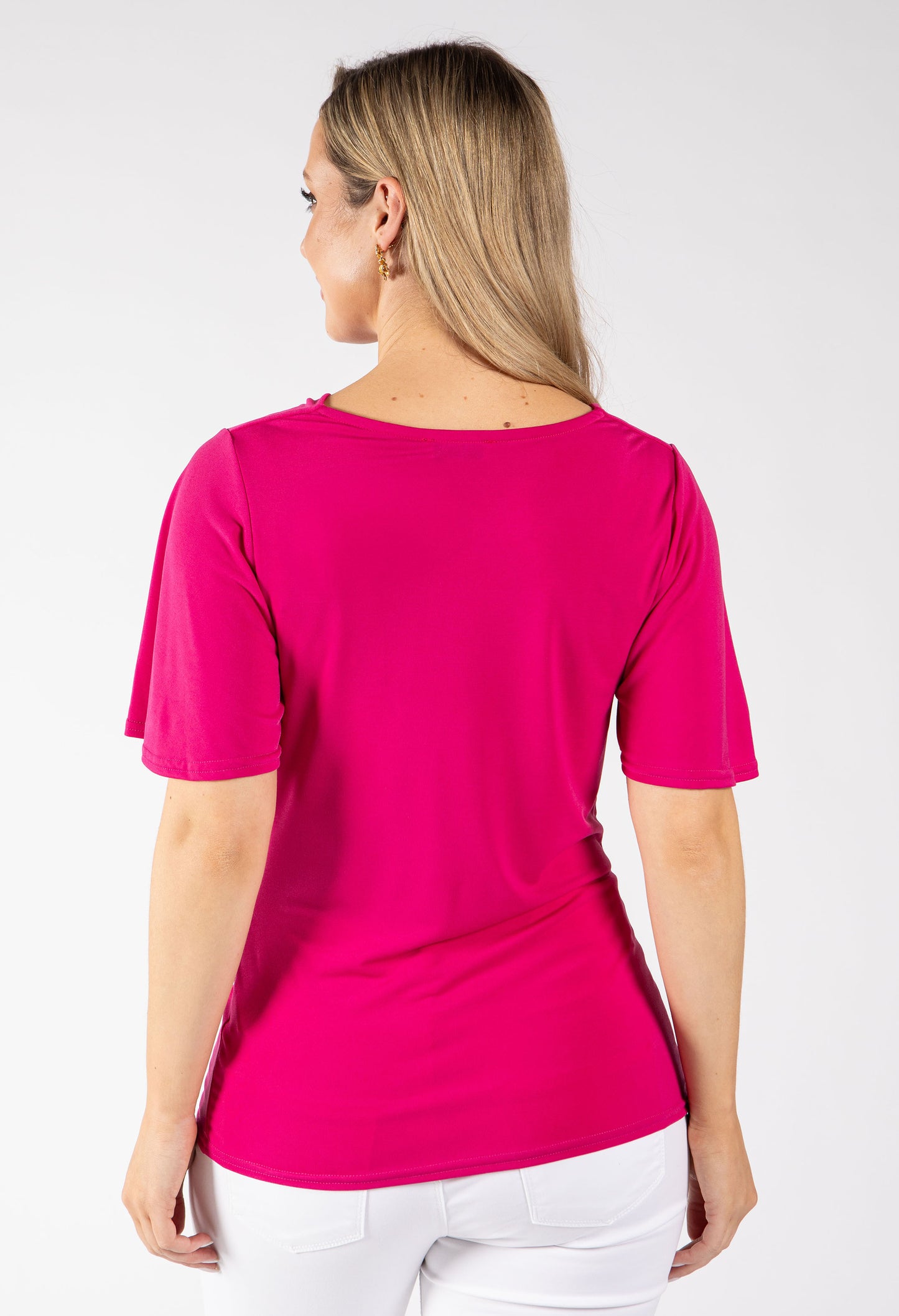Peach Cowl Neck Top