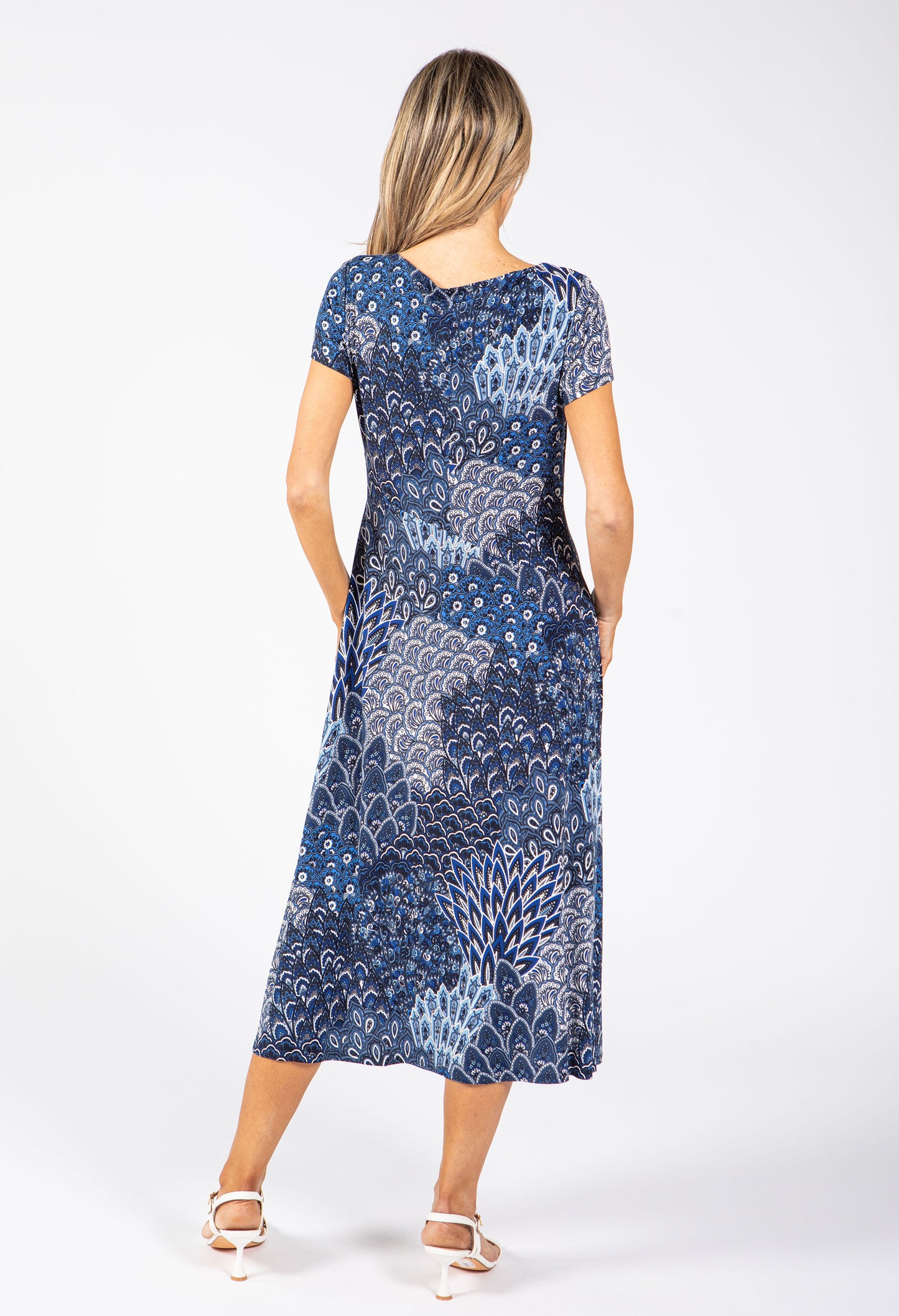 Paisley Print Midi Dress