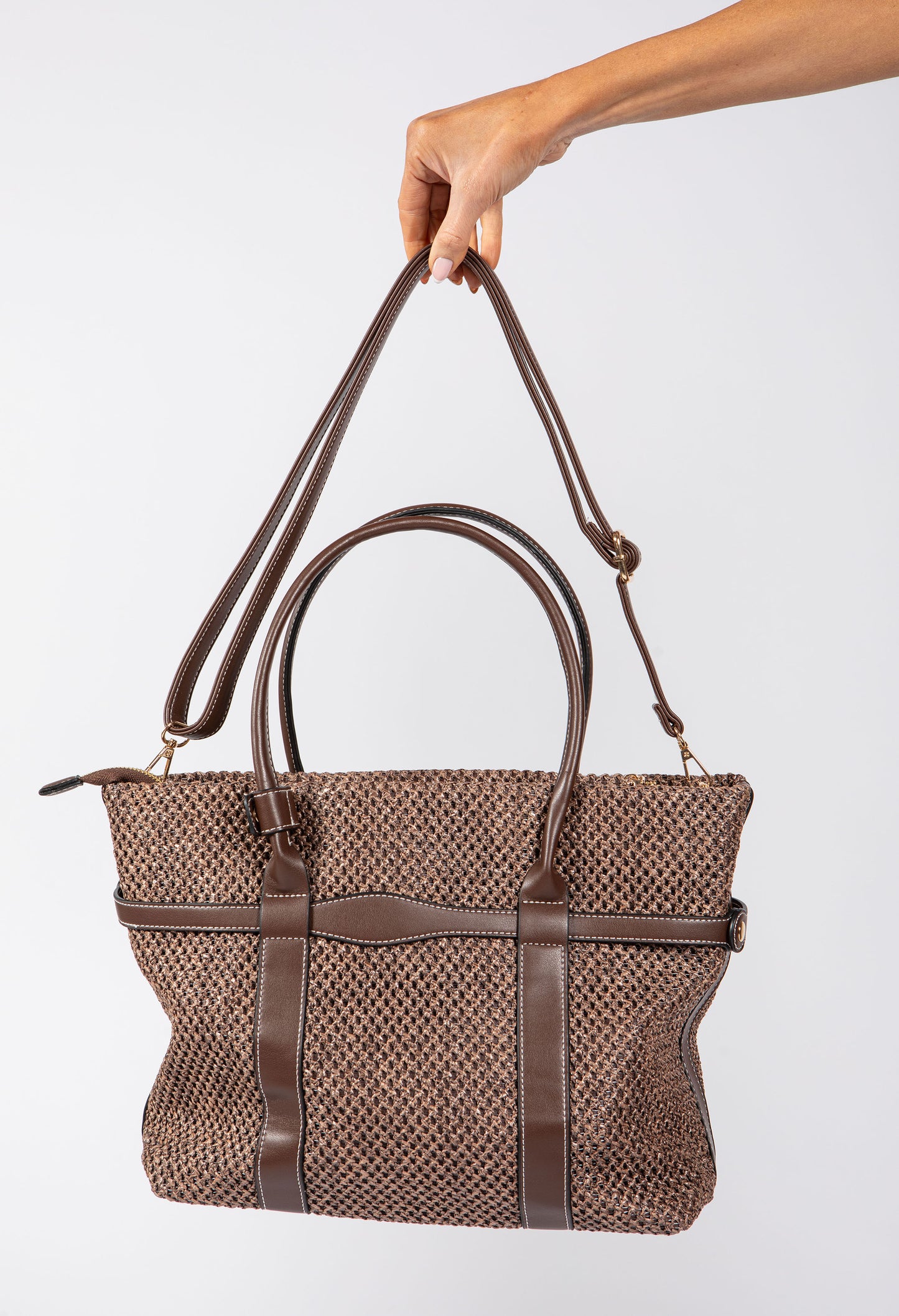 Straw Effect Tote Bag