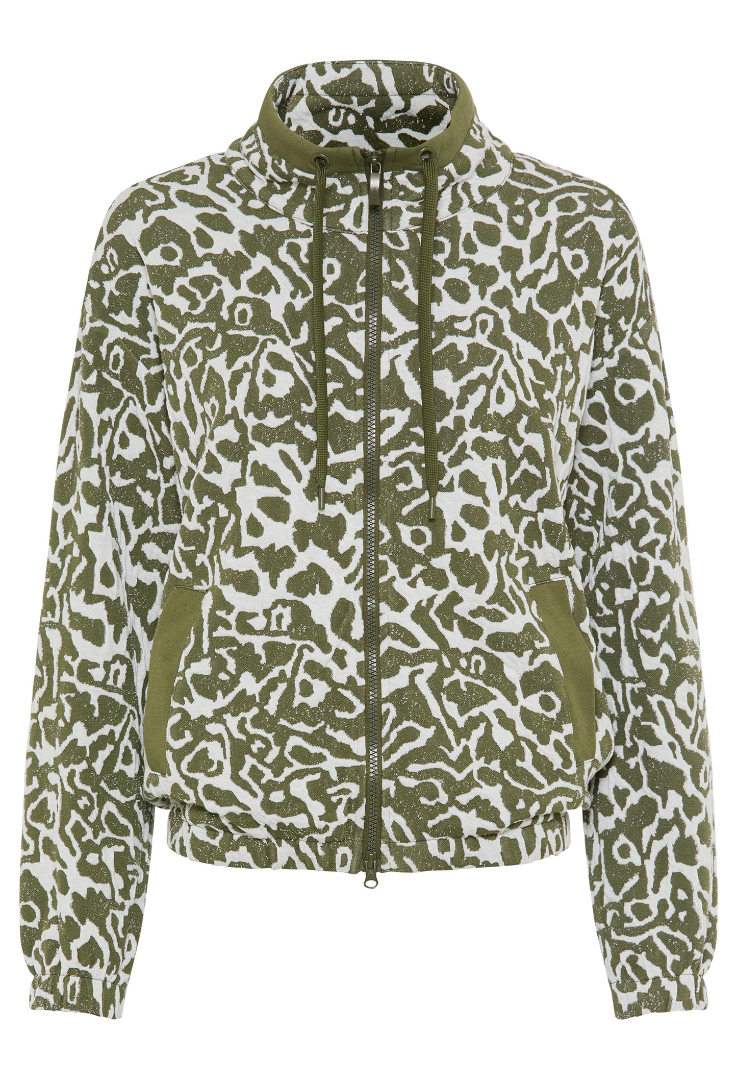 Printed Zip-Up Jacket