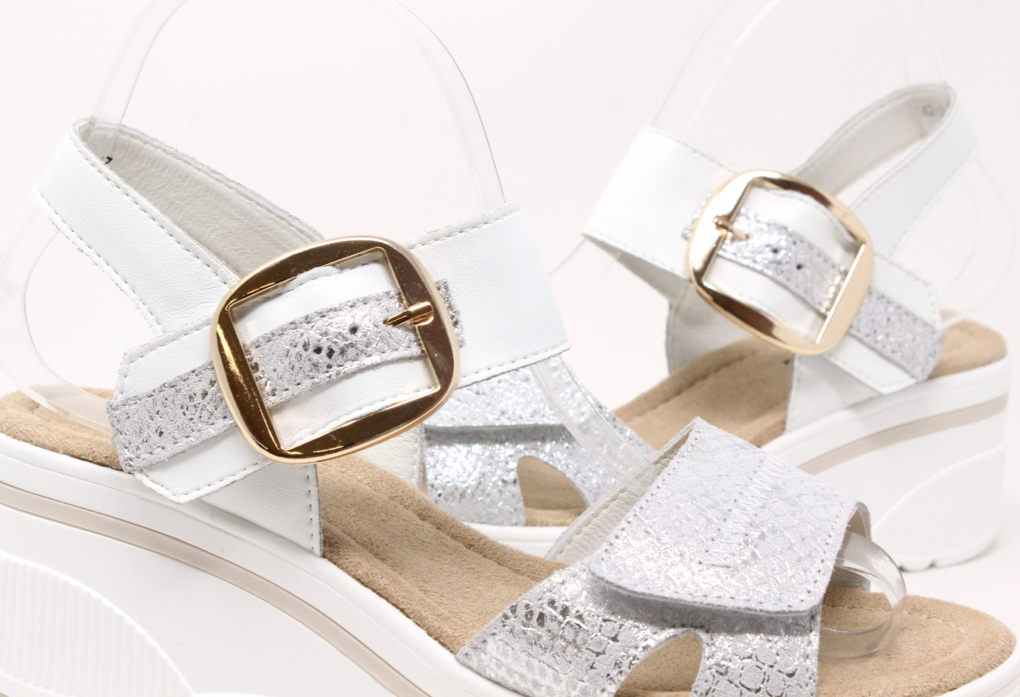 Buckle Detail Wedge Sandal