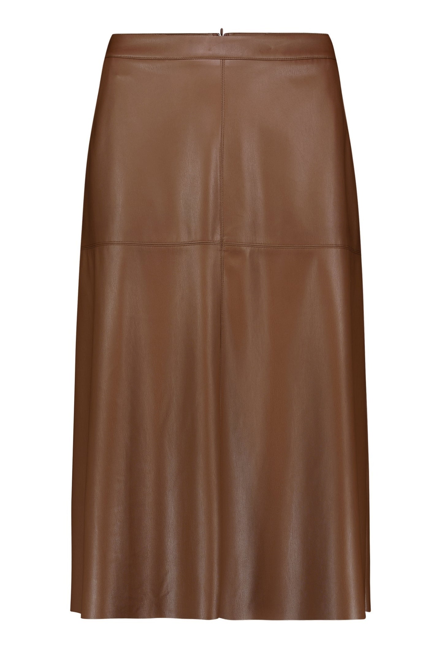 Faux Leather Midi Skirt