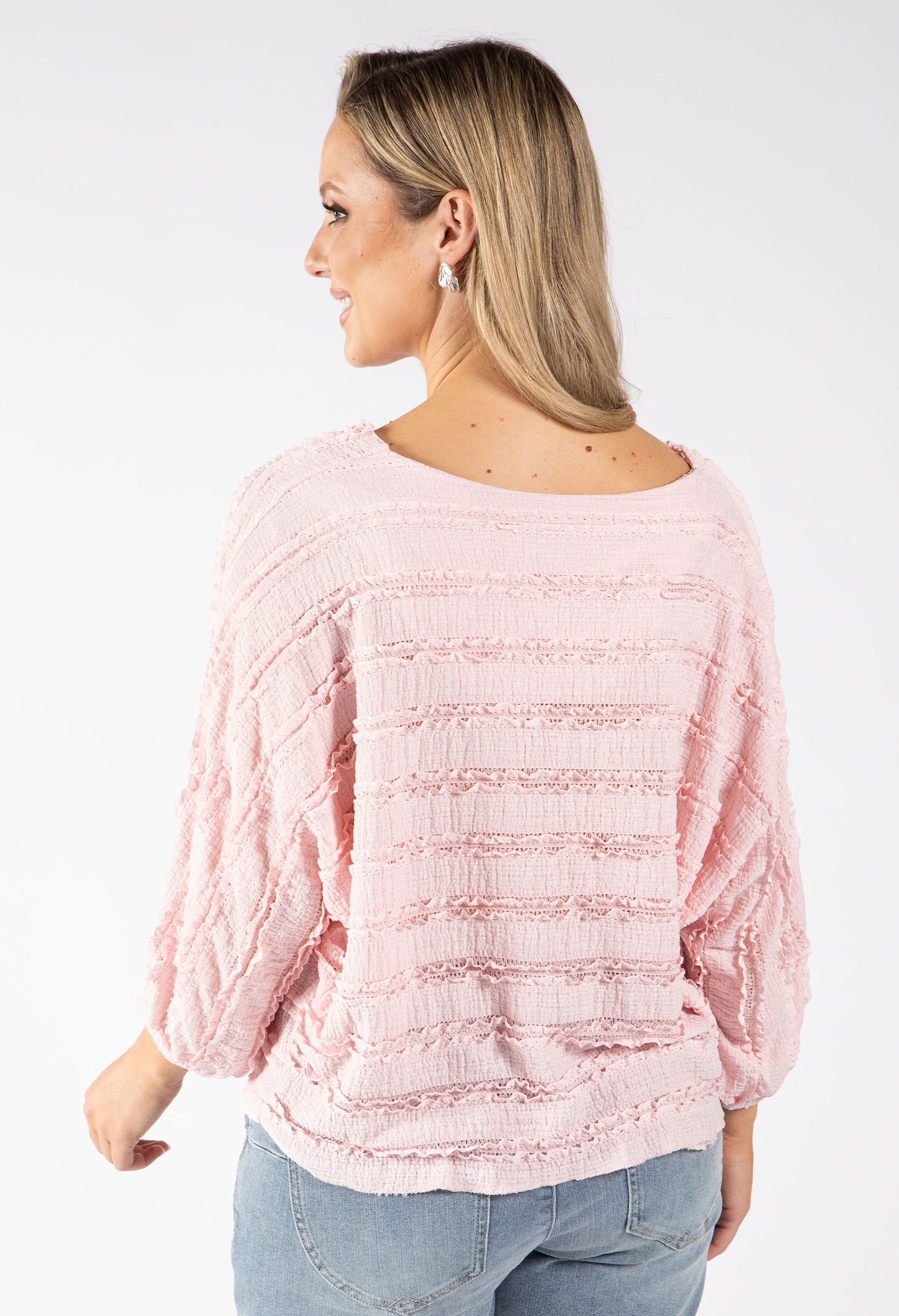 Sofia Ruffled Tie Front Top