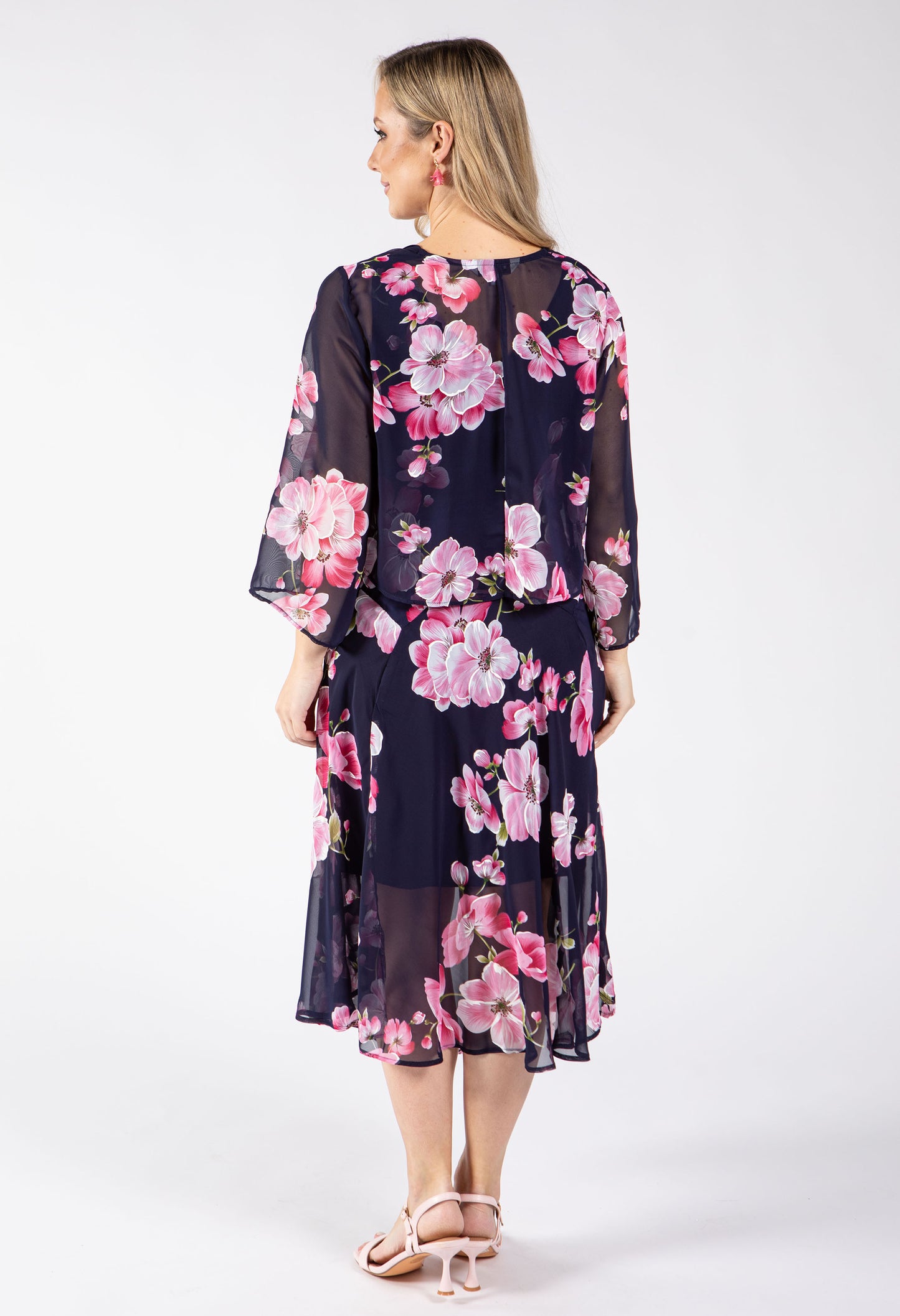 2 Piece Floral Midi Dress