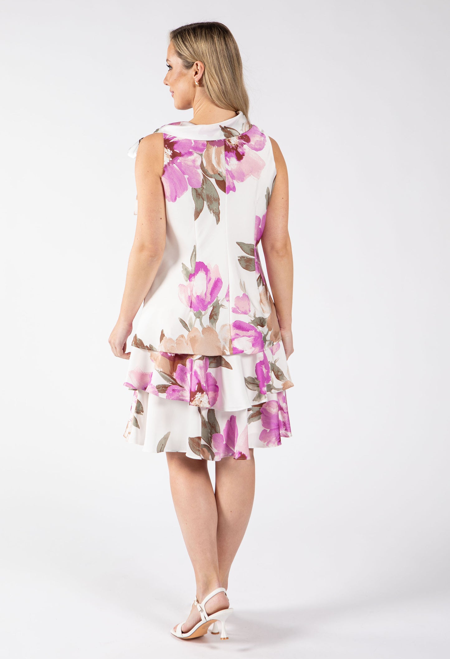 Sleeveless Floral Shift Dress