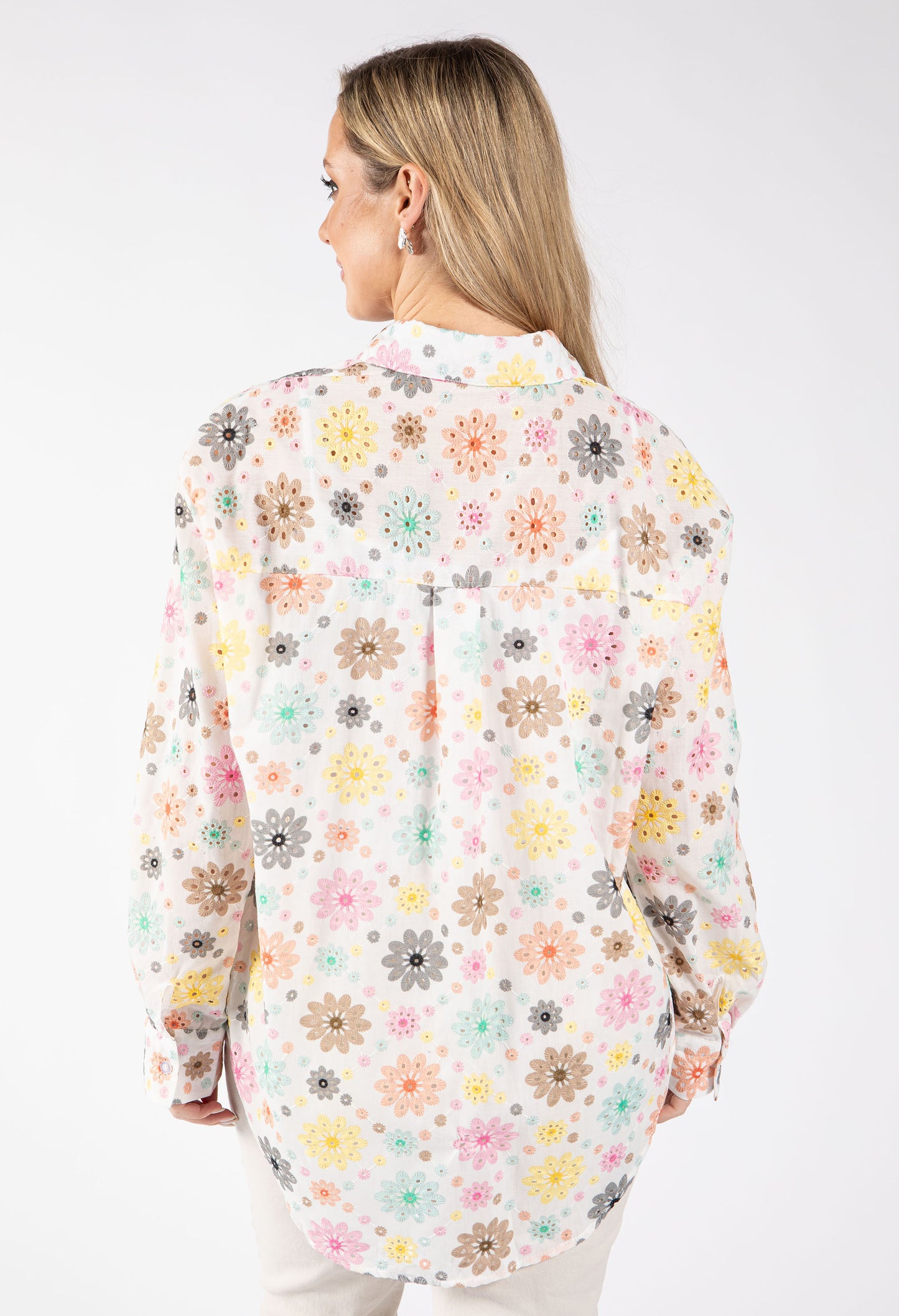 Floral Embroidery Blouse