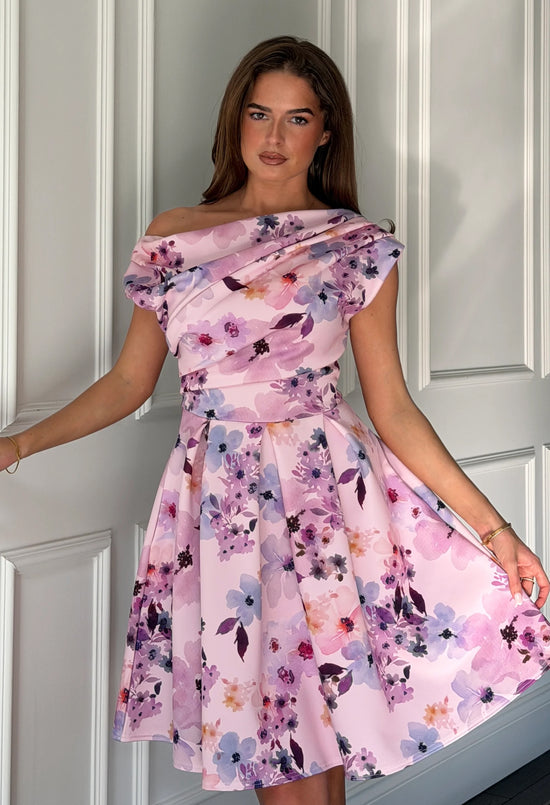 Betty Asymmetric Skater Mini Dress