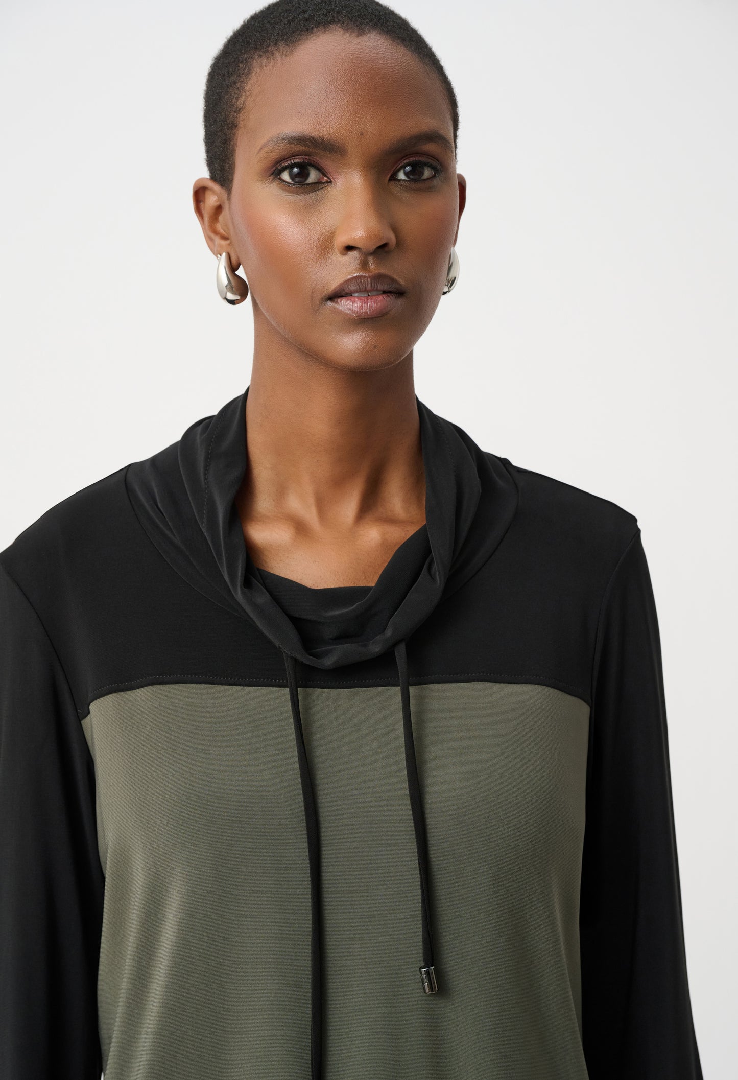 Casual Cowl Neck Pullover