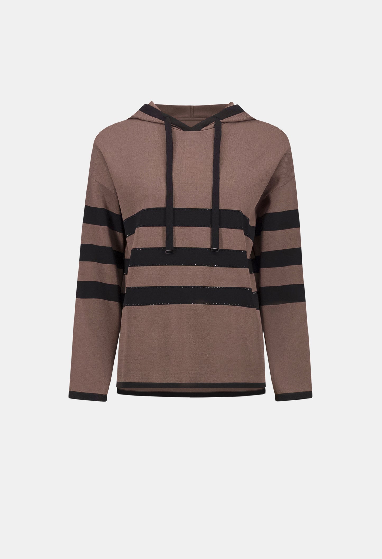 Hooded Striped Pullover