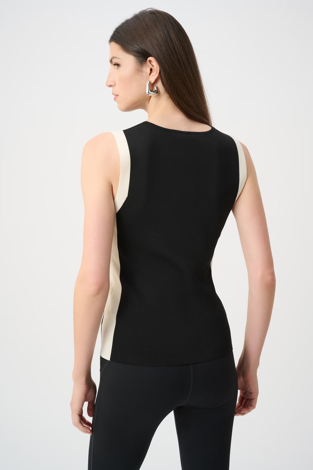 Colour-block V-neck Top