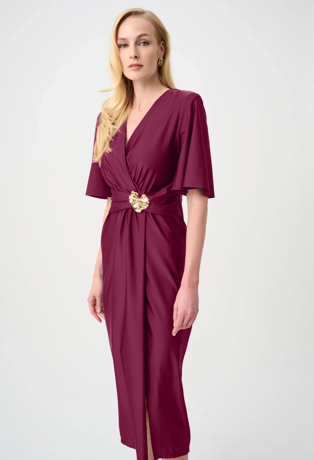 knee length wrap dress JOSEPH RIBKOFF 253145 saving essential for your suitcase. Cotton Knee Length Summer Floral