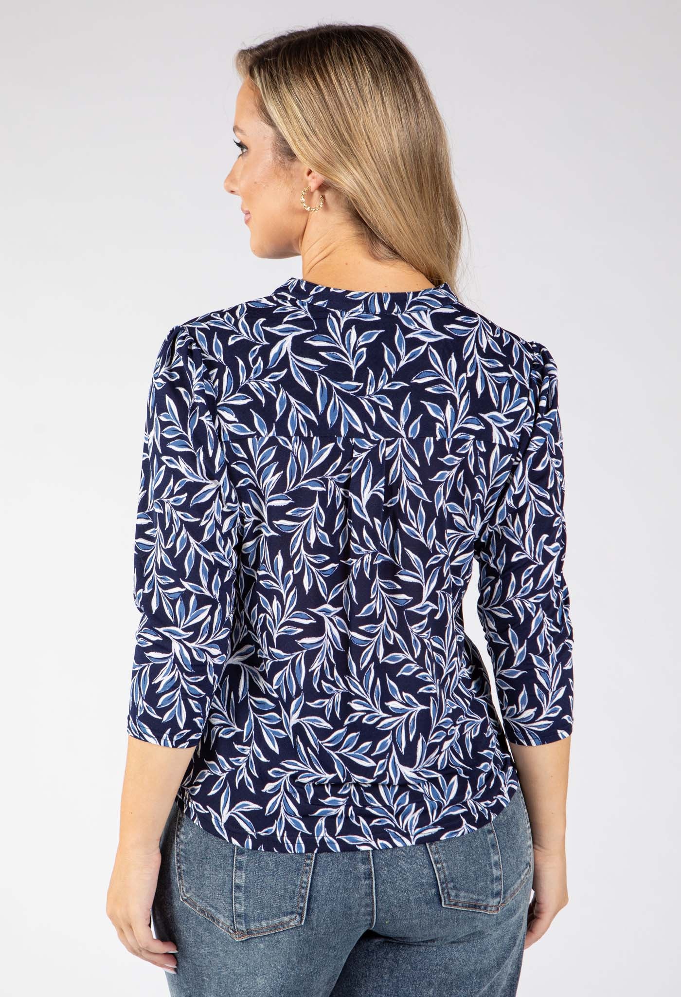 Tara Leaf Print Top