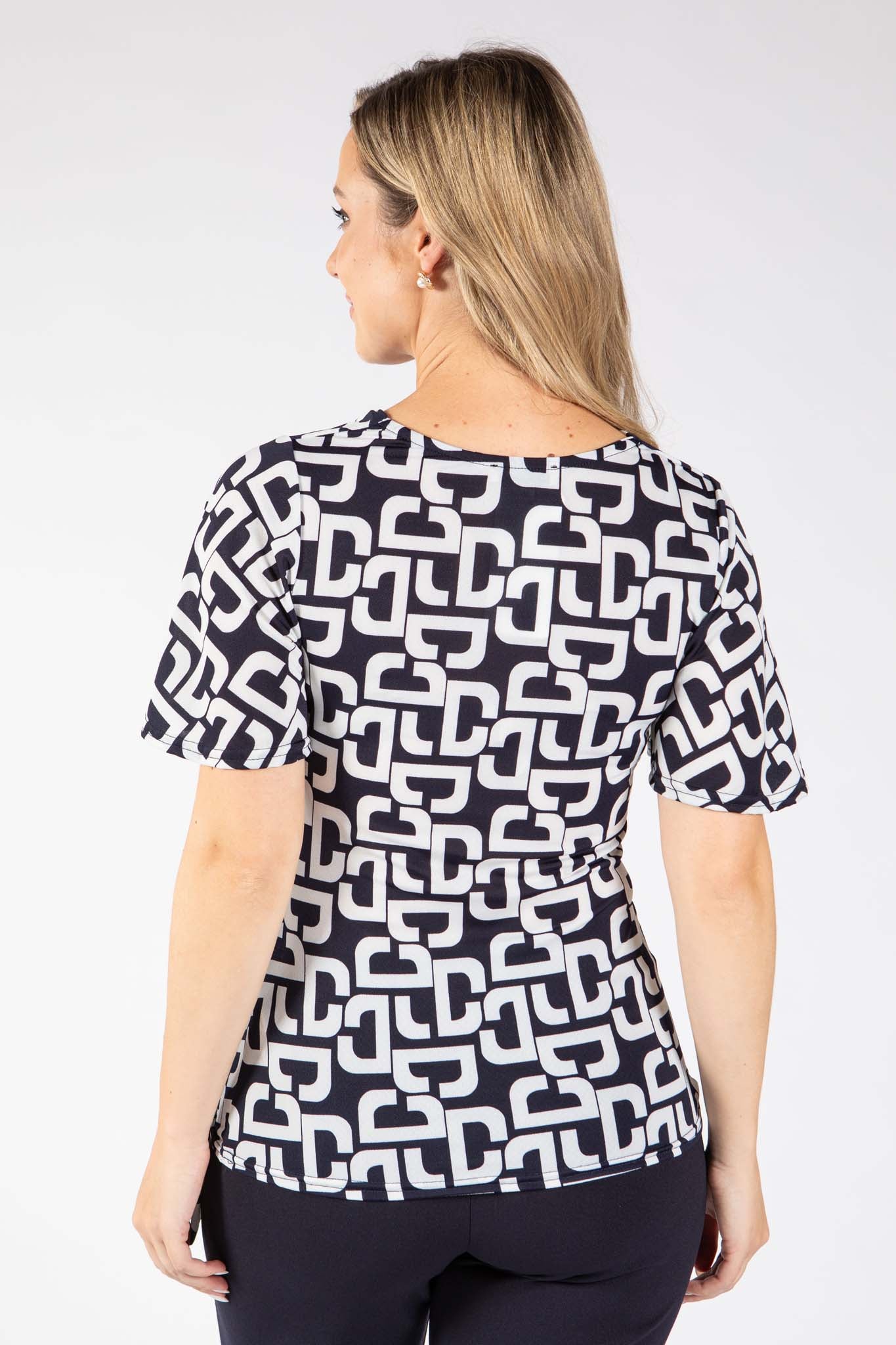 Johann DG Cowl Neck Top