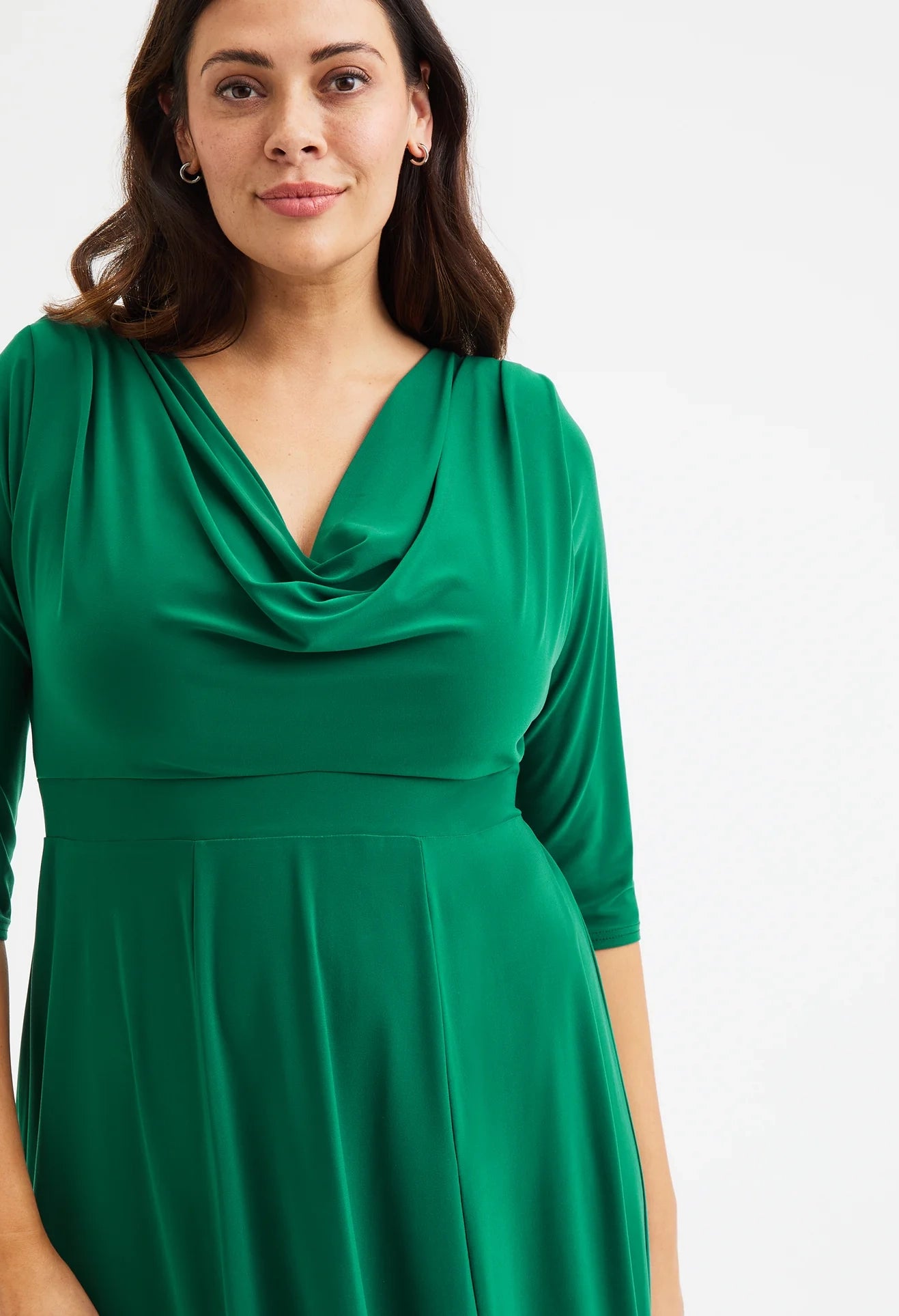 Cowl Neck '1940s' Dress