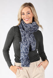 blue scarf