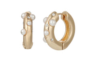 Pearl Hoop Earrings