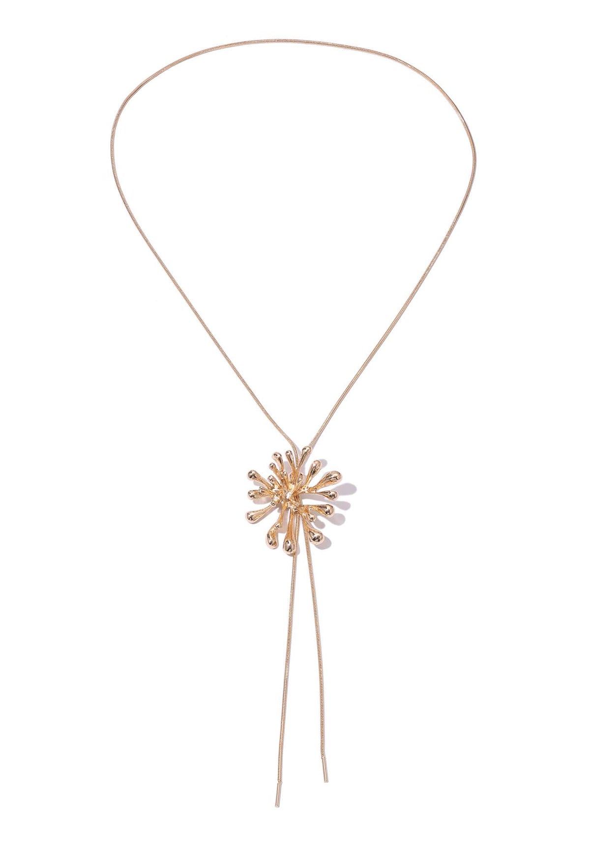 Abstract Design Gold Pendant