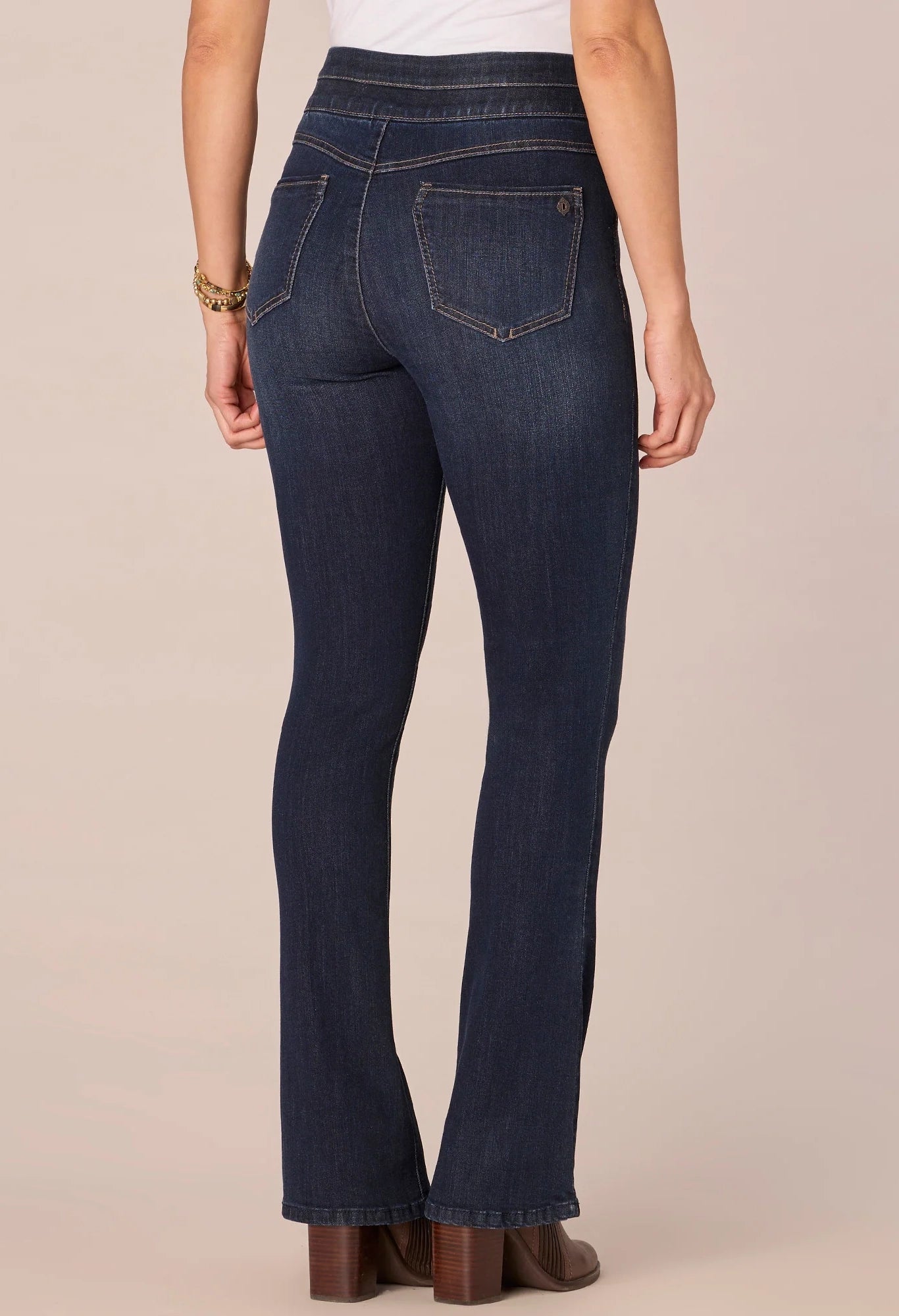 "Ab"solution High Rise Itty Bitty Boot Glider Jeans