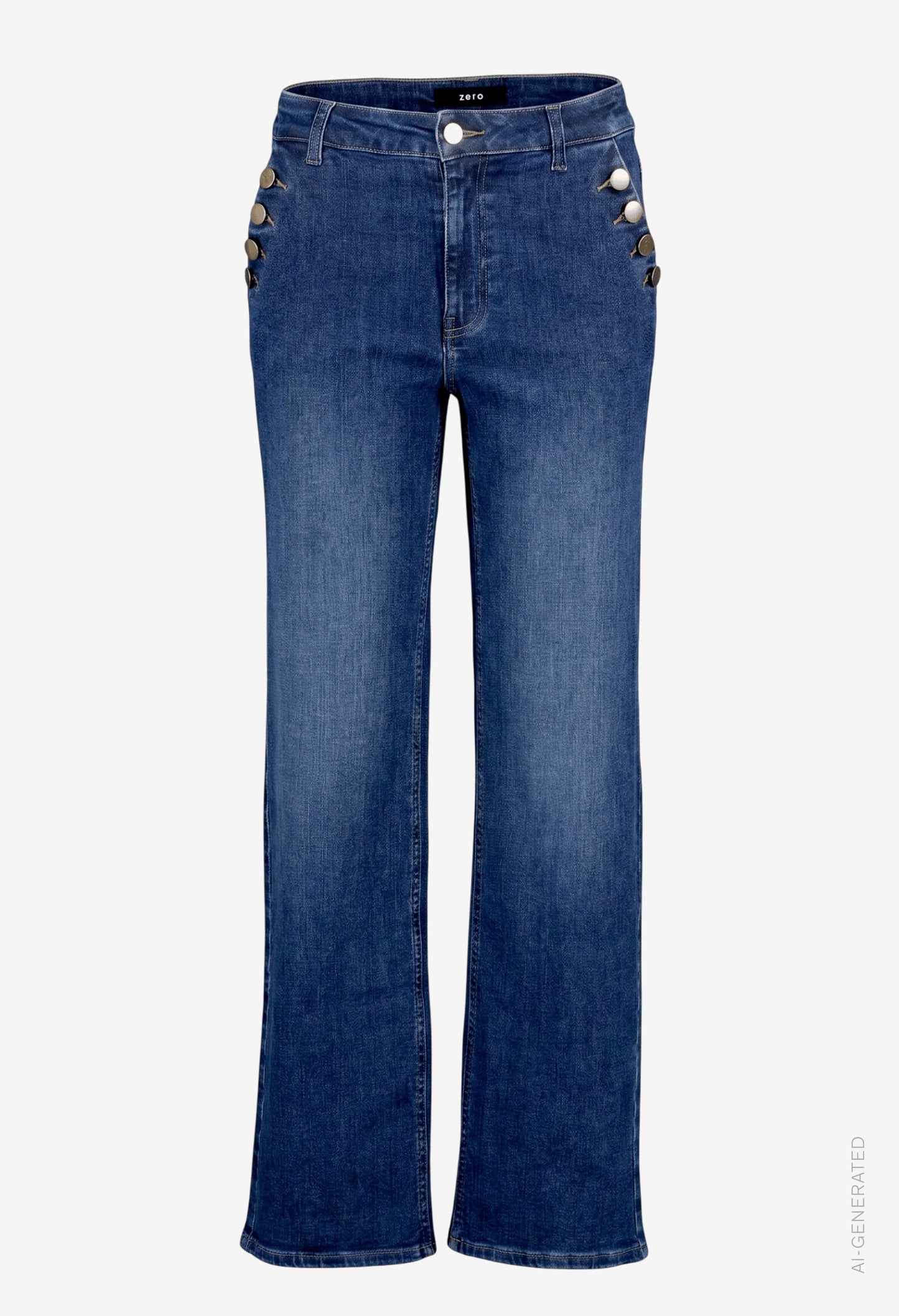Button Detail Jeans