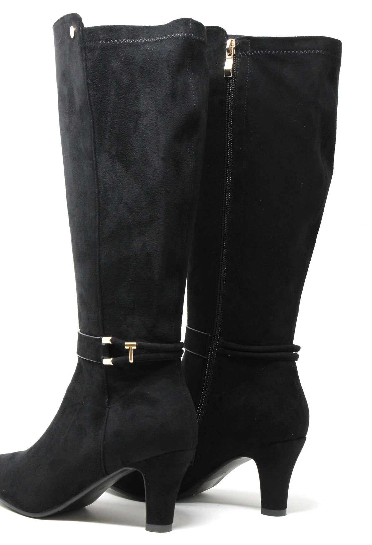 Buckled Knee High Boot