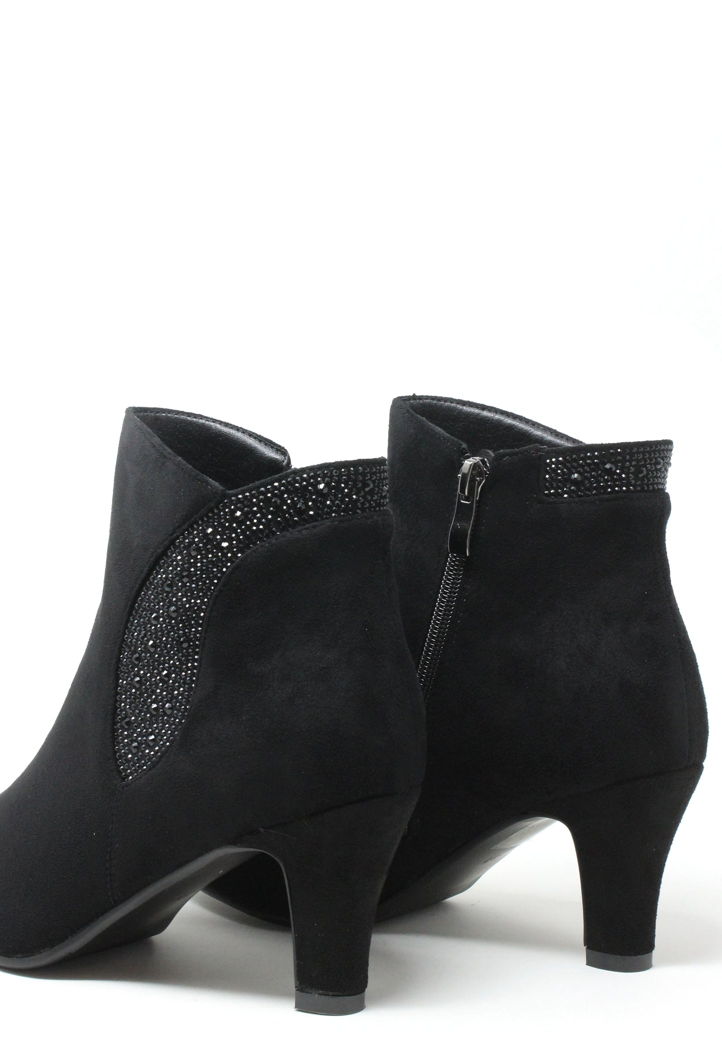 Diamante Feathered Ankle Boot