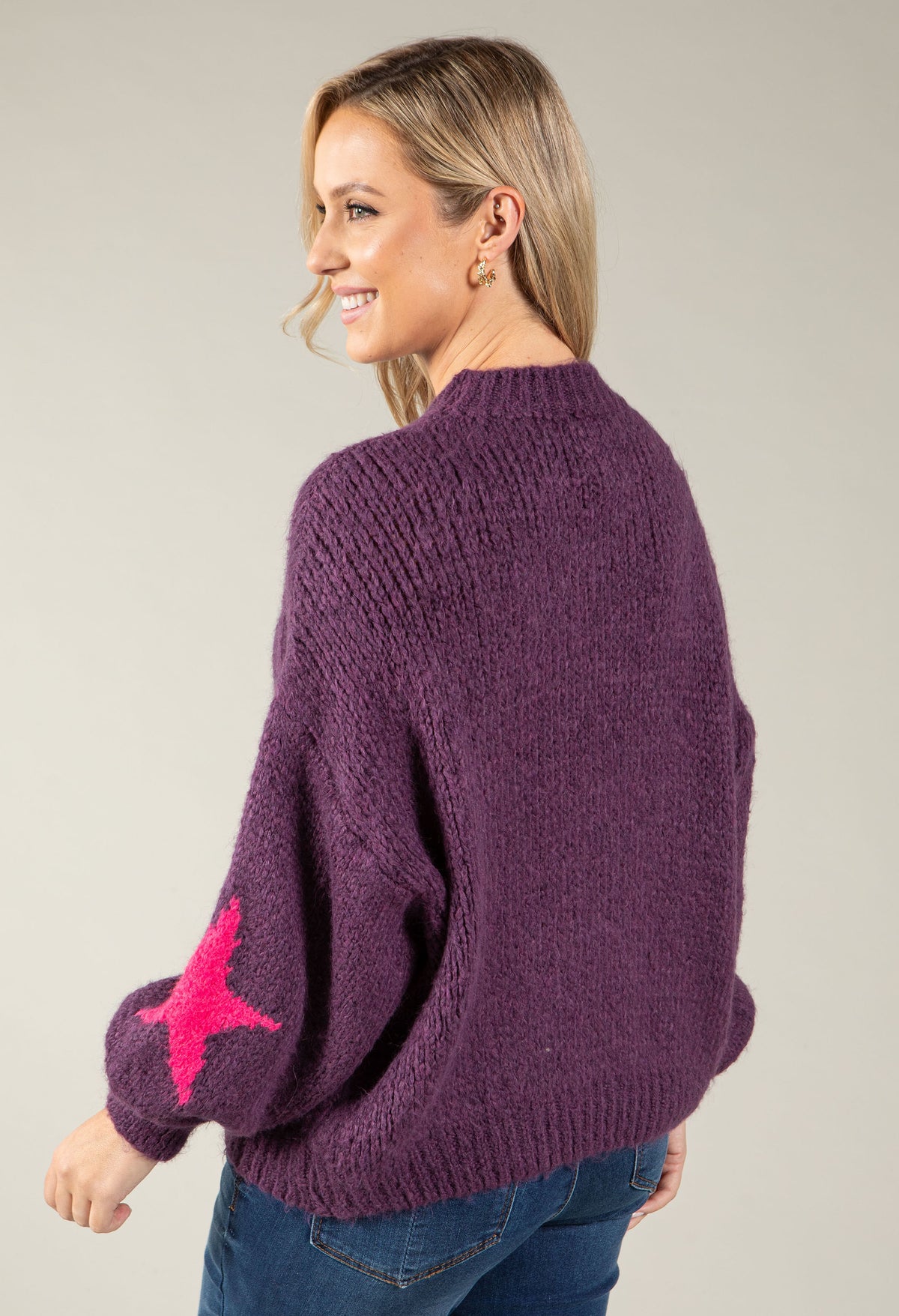 Star Design Knit Jumper