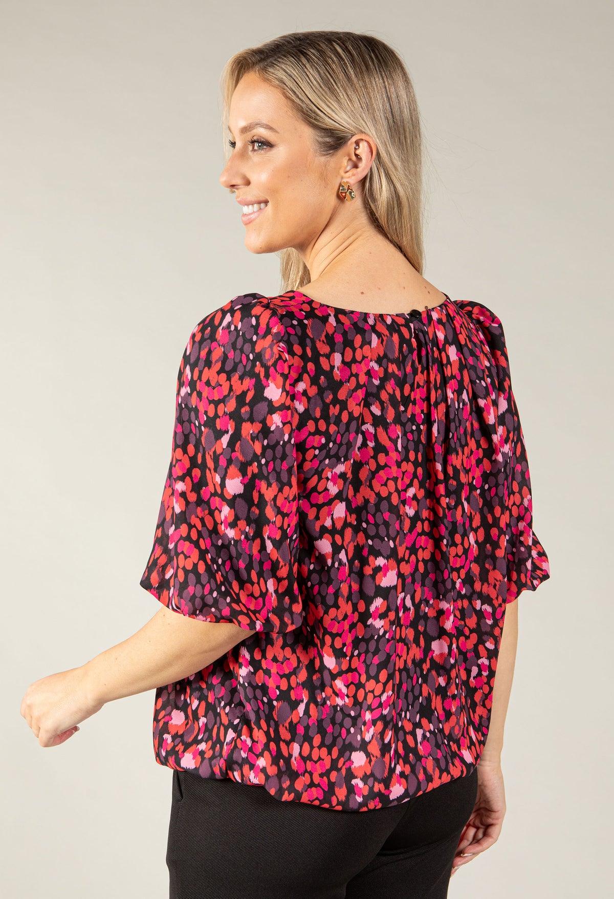 Cutie Abstract Print Blouse
