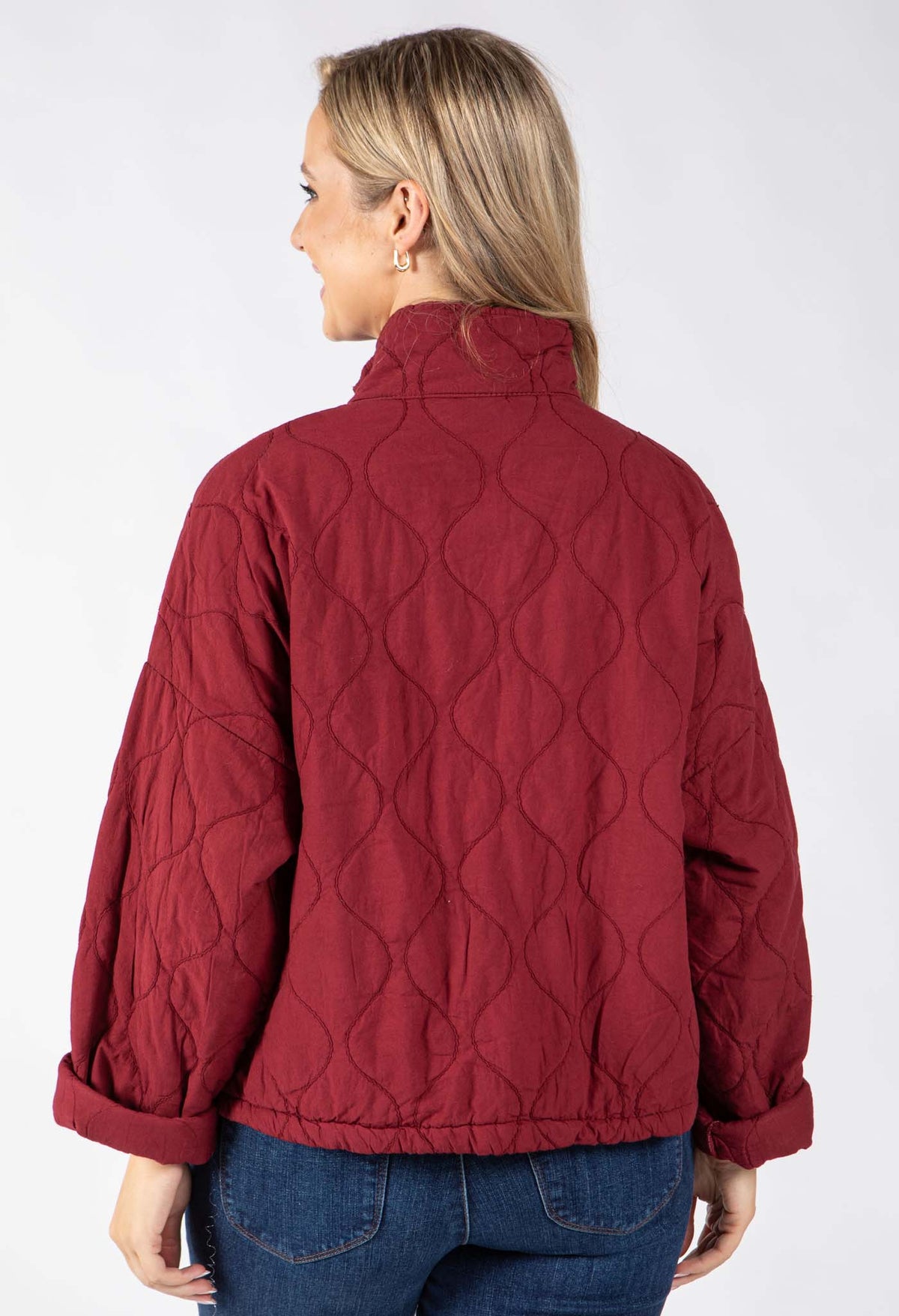 Quilted Zip-Up Jacket