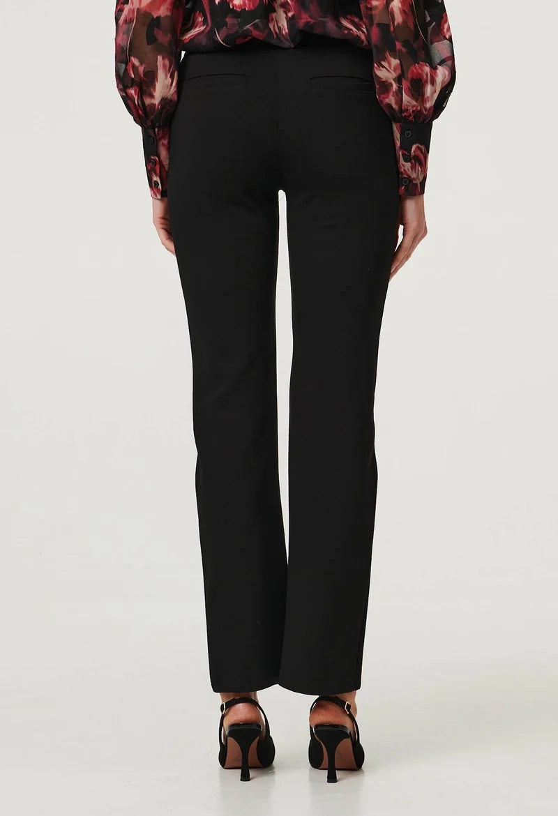 Slim Fit Flare Smart Trousers