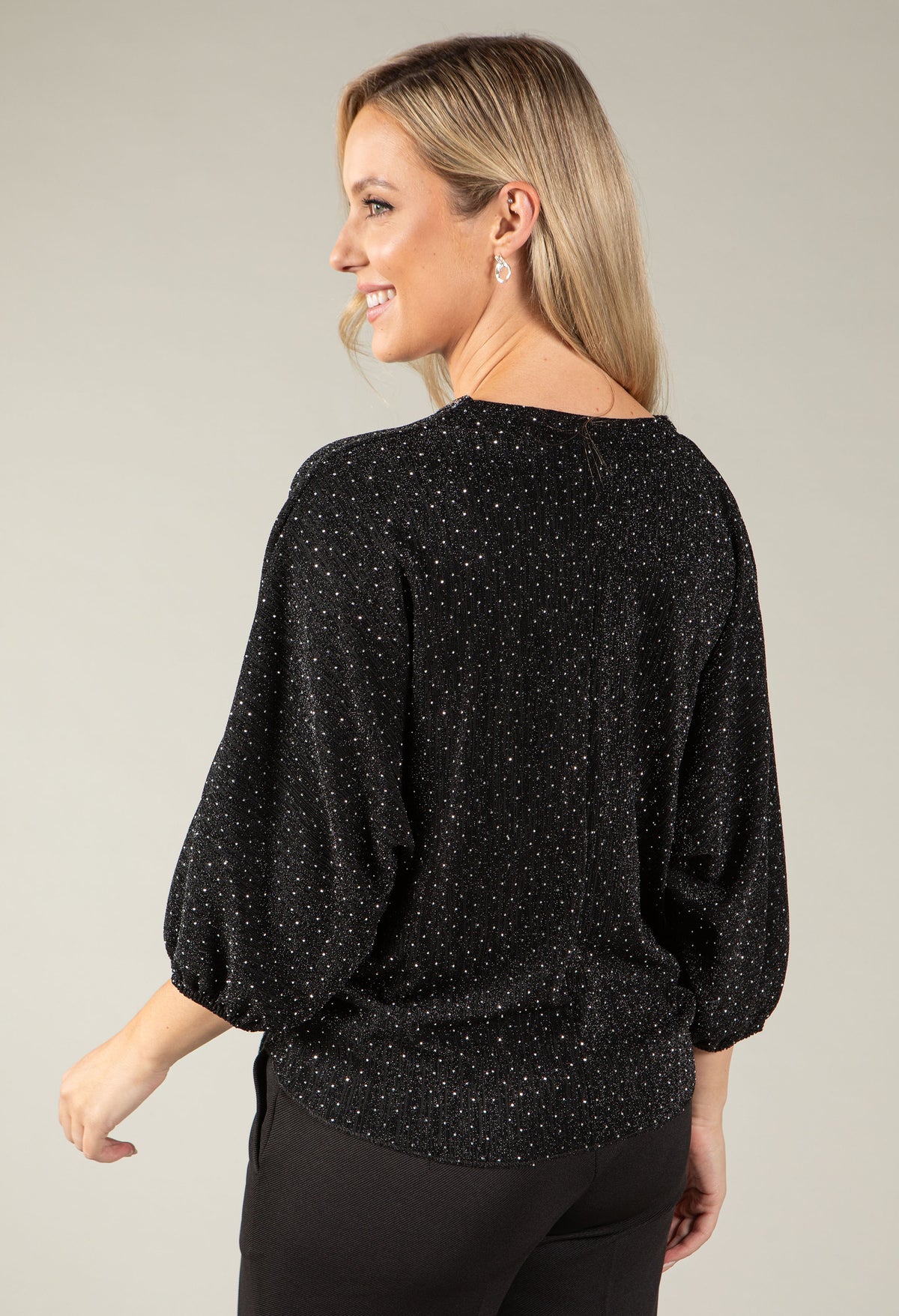 Sparkle Tie Front Top