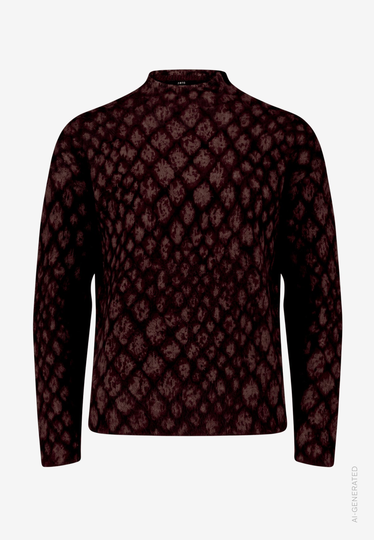 Knit Sweater With Animal Print