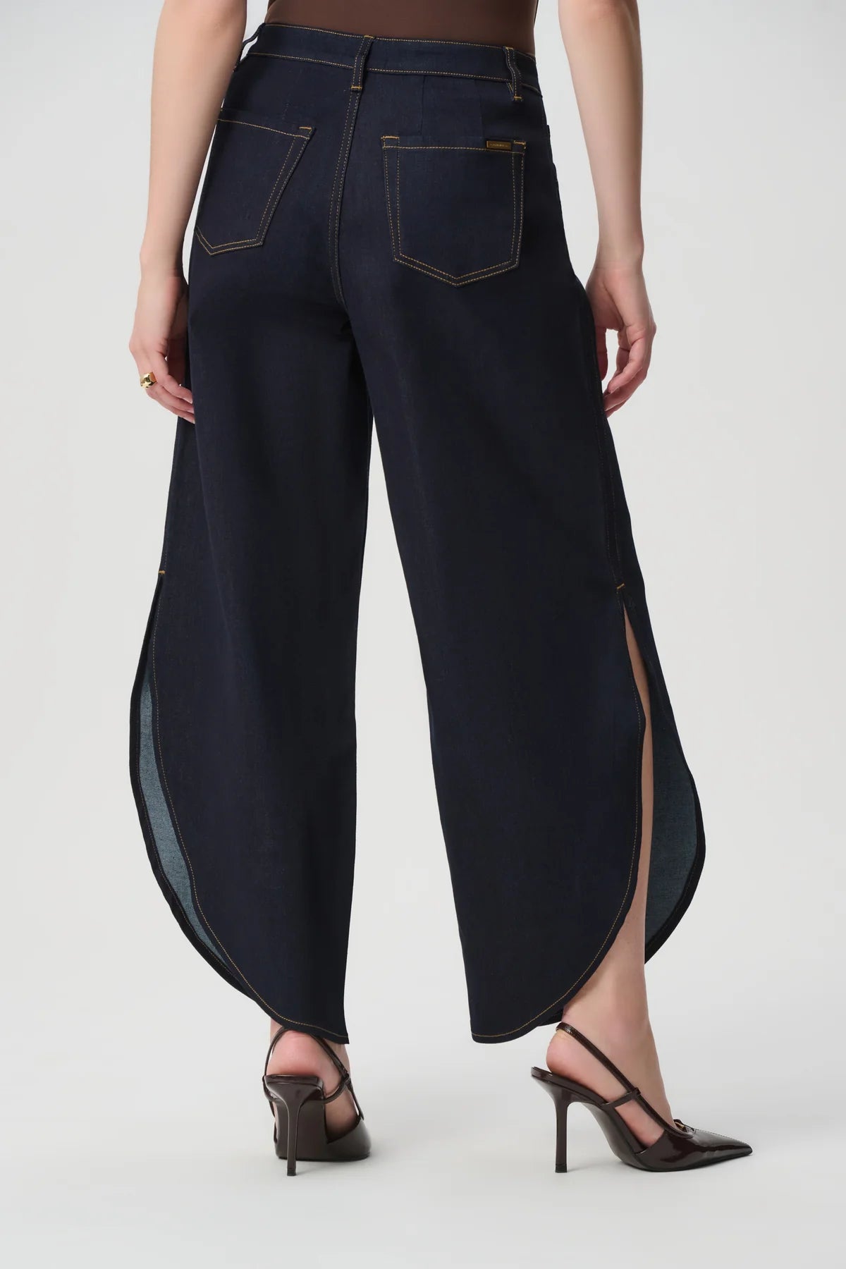 Repreve Barrel Leg Jeans, view 4 – Pamela Scott