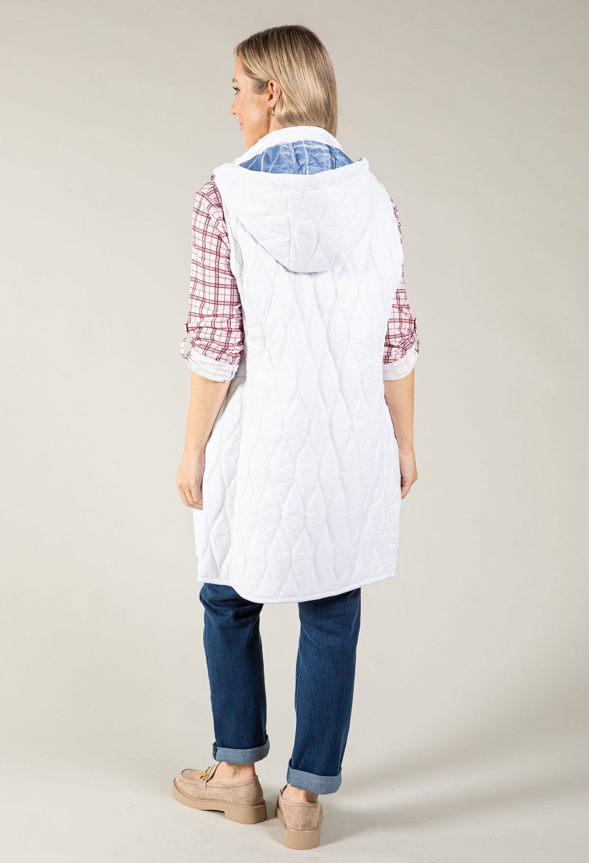 Longline Quilted Gilet