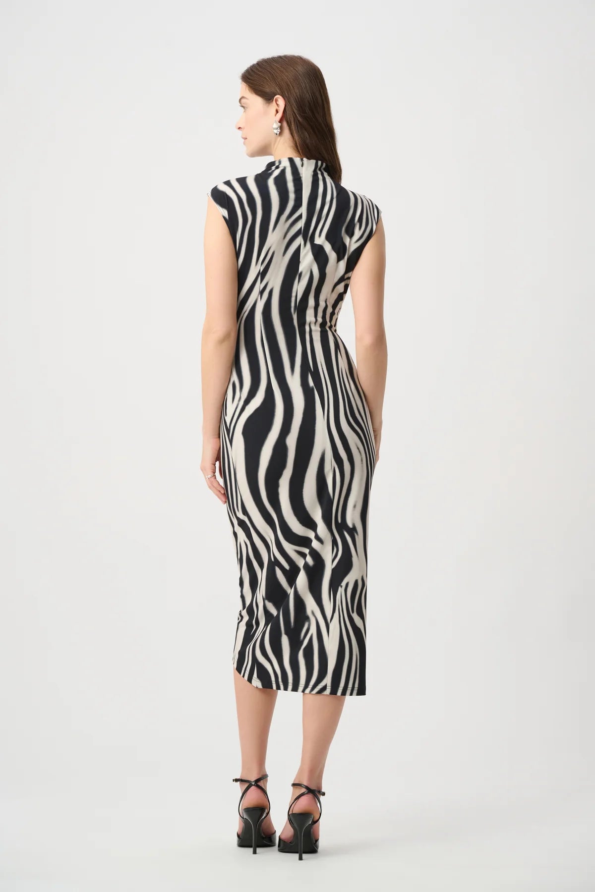 Zebra Print Wrap Dress