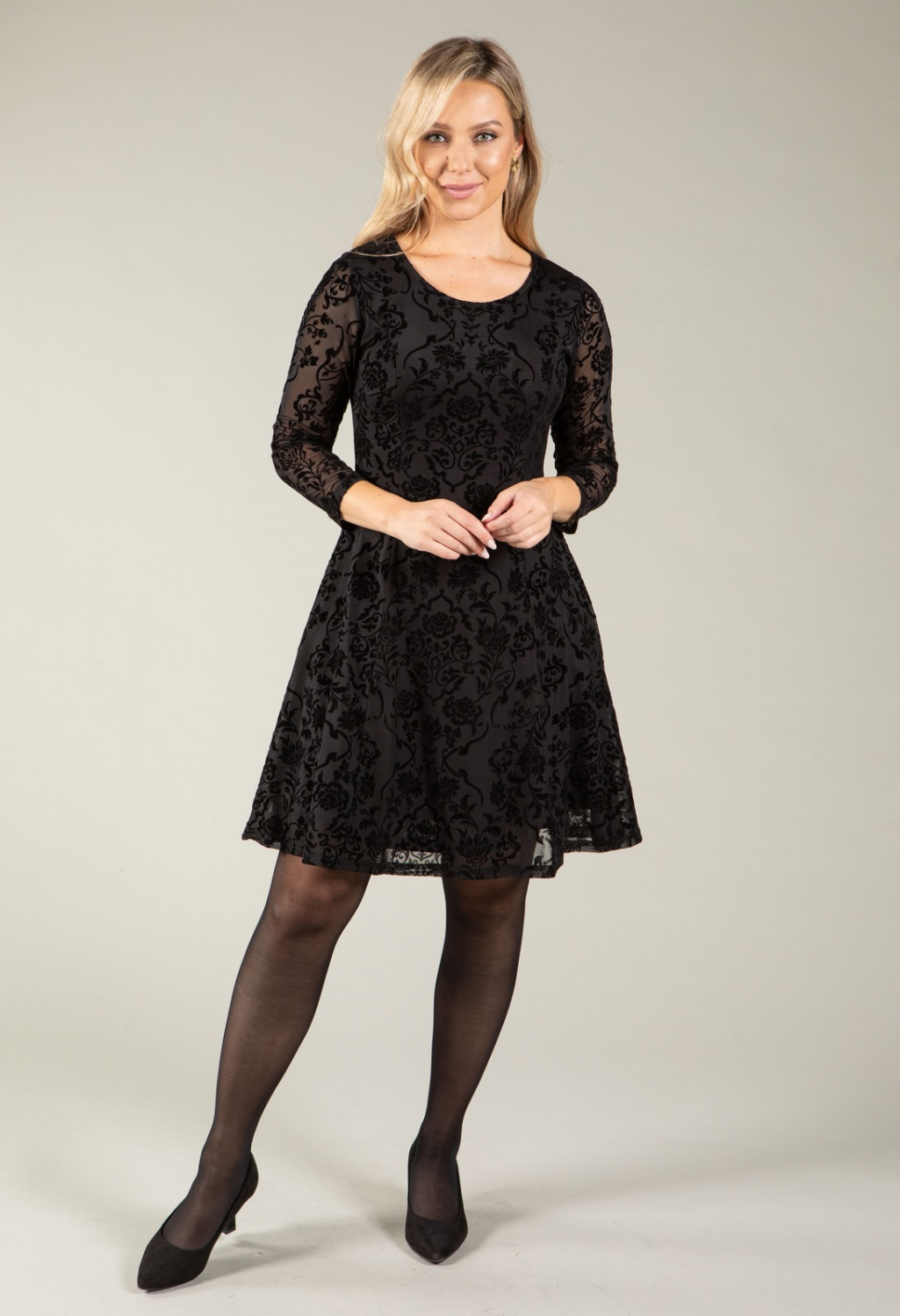 Floral Mesh Dress