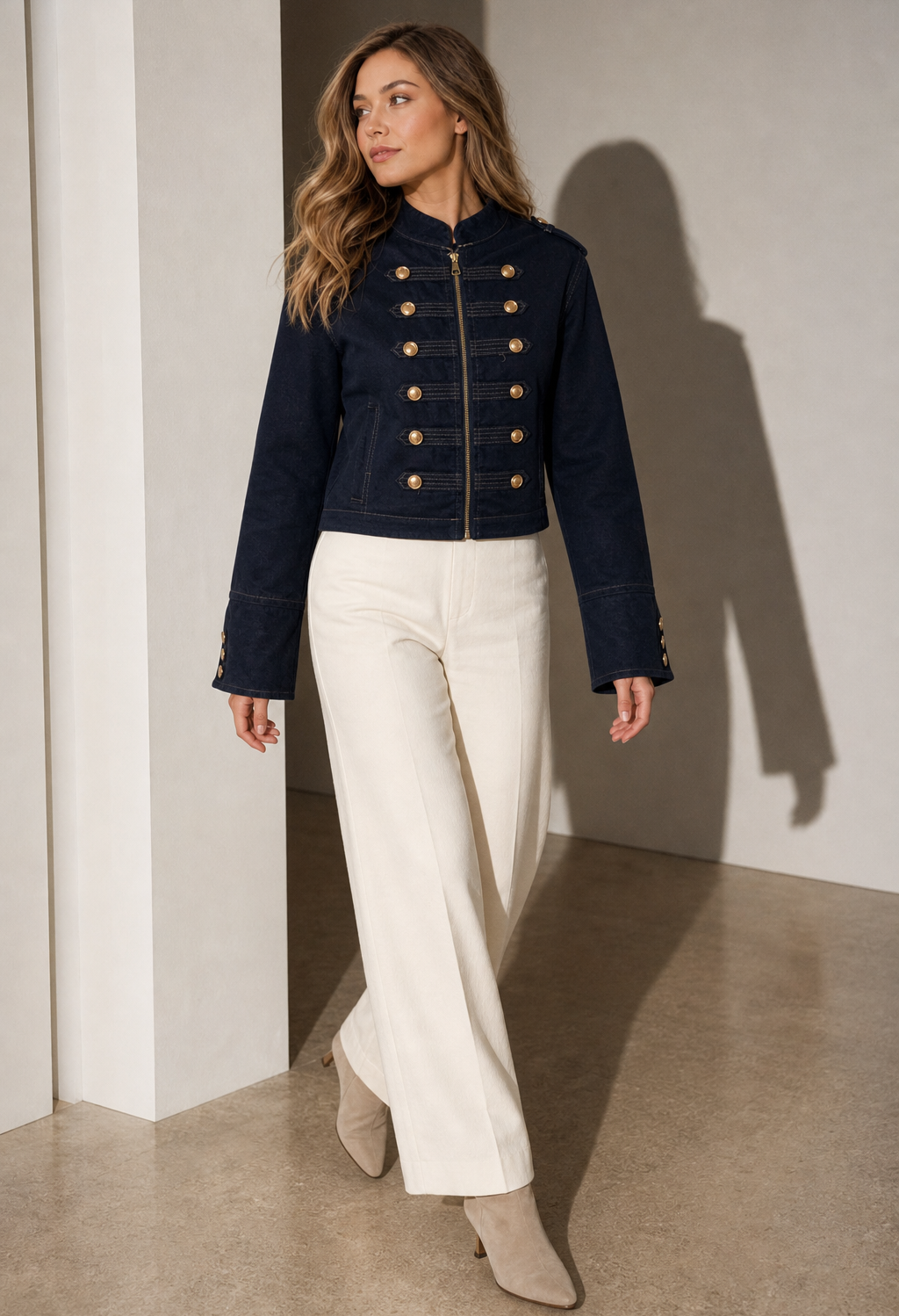 Napoleon Style Denim Jacket