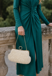 Pearl Ring Clutch Bag