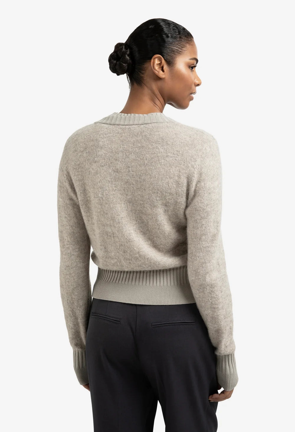 Long Sleeve Ribbed Detailing Cardigan