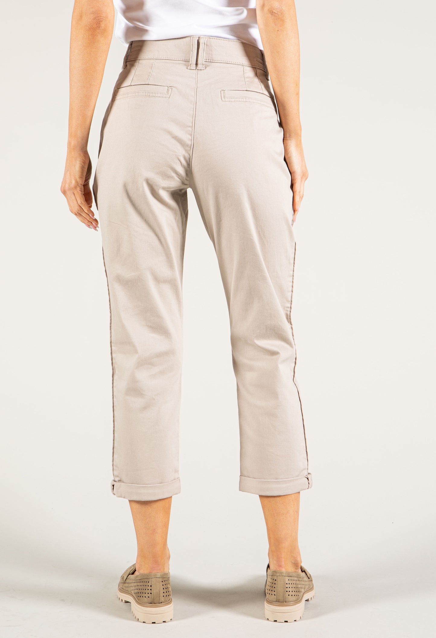 "Ab" Solution® High Rise Roll Cuff Trouser
