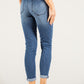 "Ab" Solution® Blue Denim Ankle Skimmer Jean