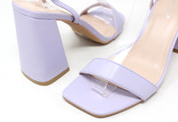 Lavender Block Heel