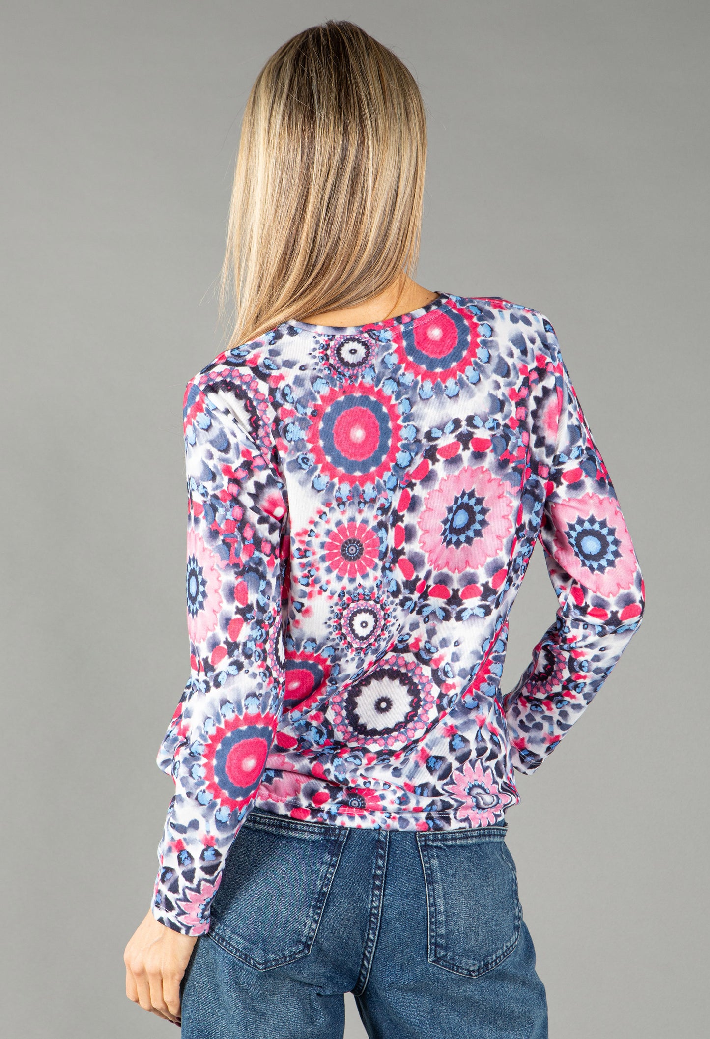 Fine Knit Printed Jumper