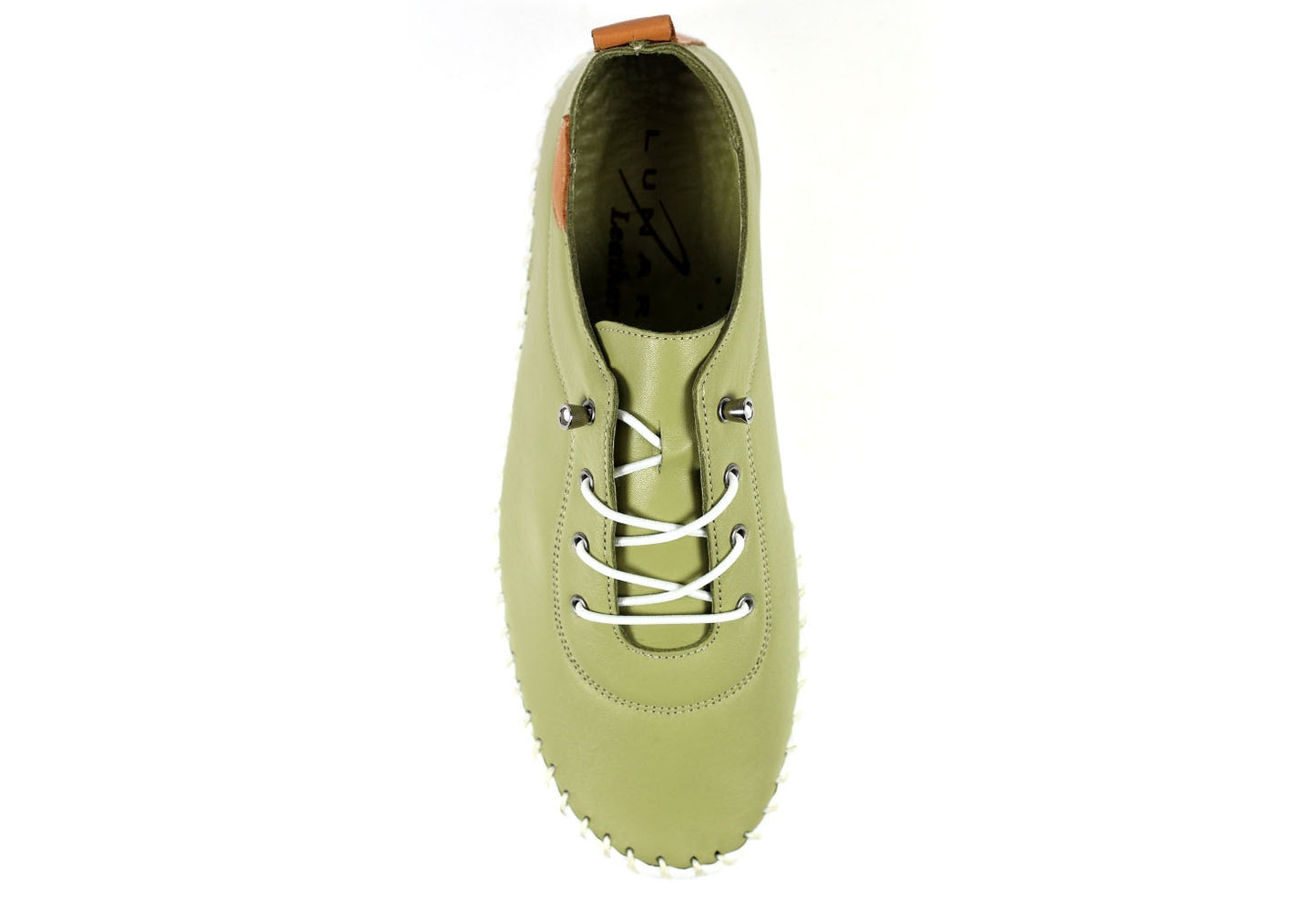 St Ives Leather Plimsoll