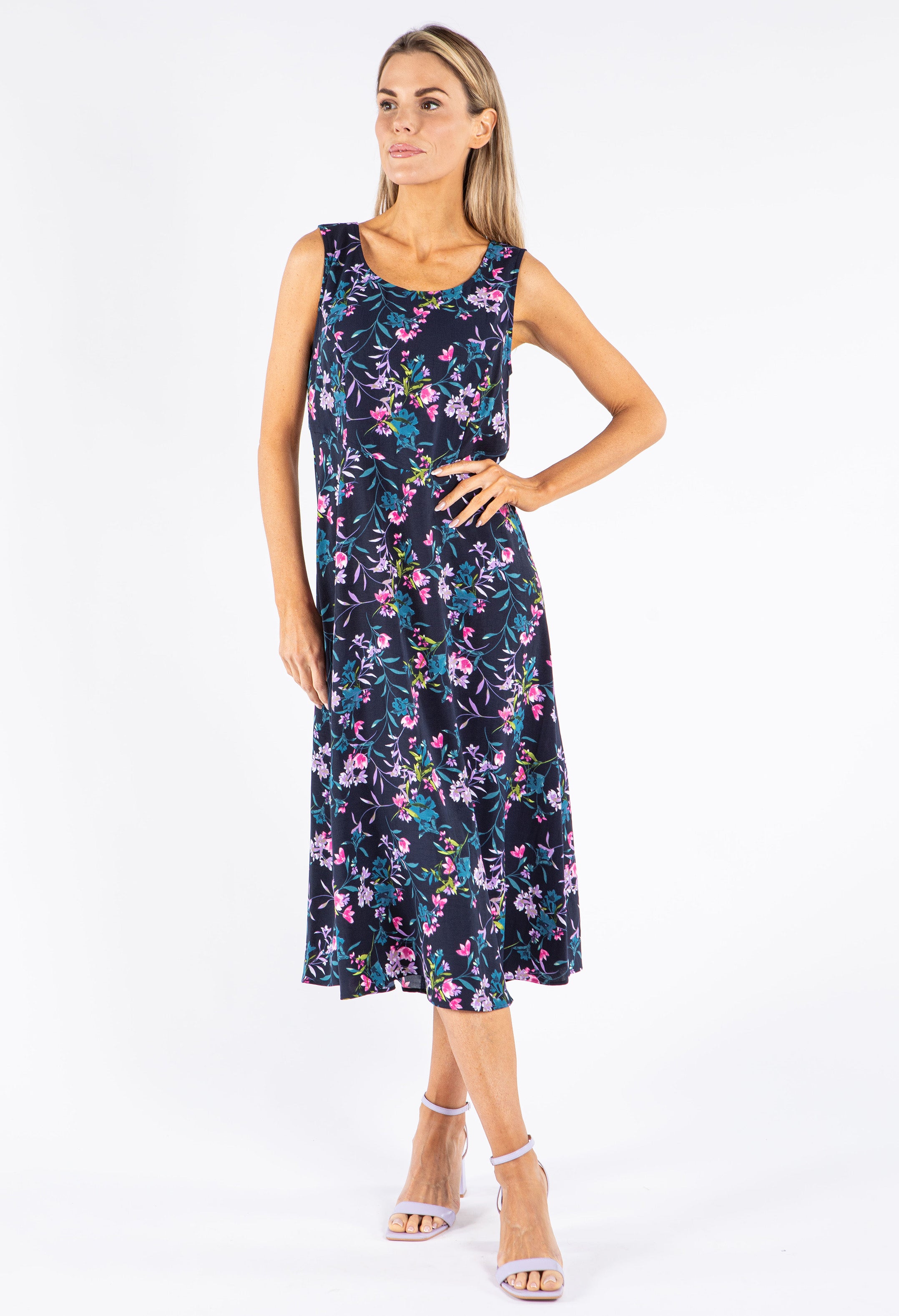 Floral Print Midi Dress